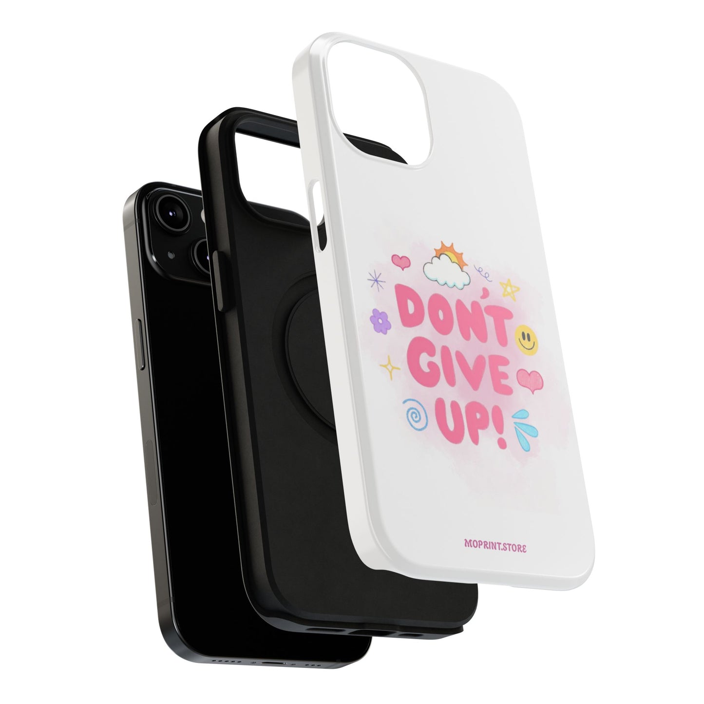 Inspirational Phone Case - "Don't Give Up!" Impact-Resistant Design
