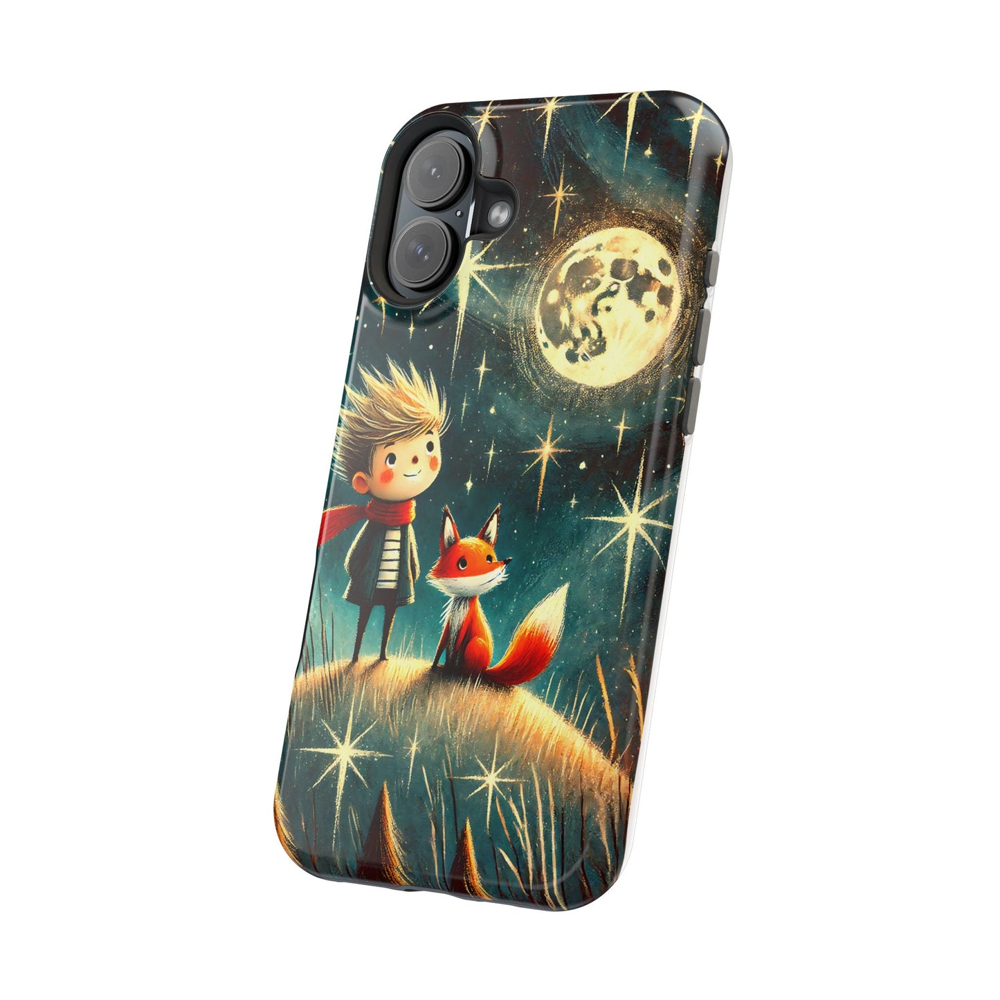 Whimsical Space Adventure Magnetic Phone Case - Kid-Friendly Design