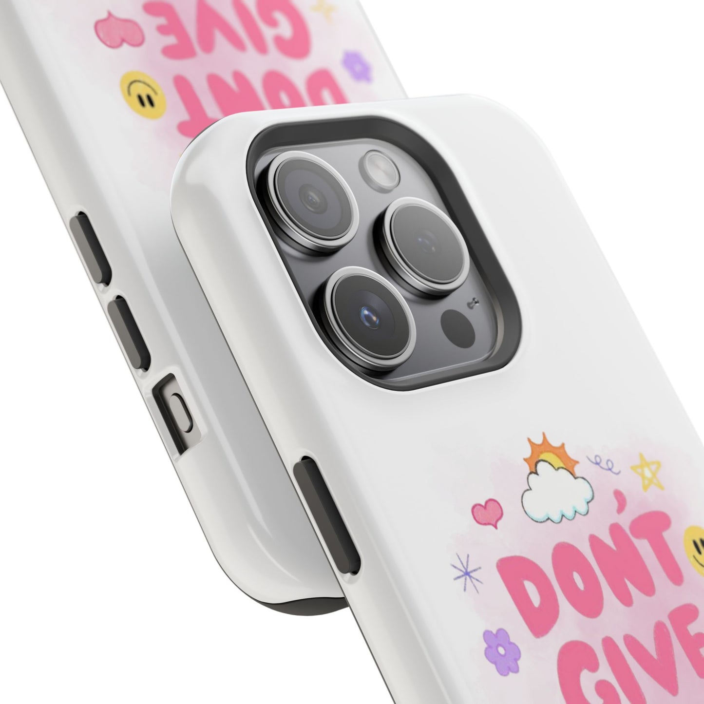 Inspirational Phone Case - "Don't Give Up!" Impact-Resistant Design