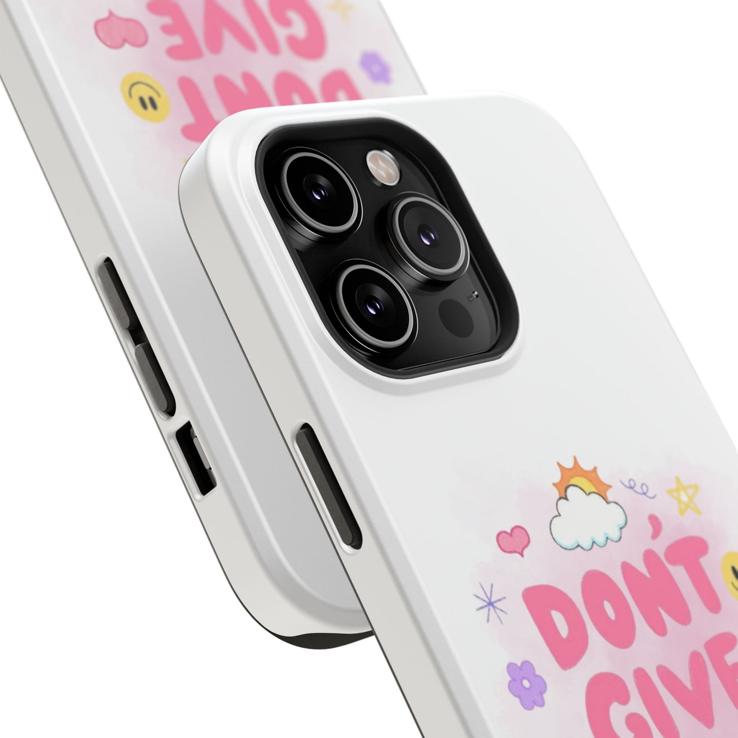 Inspirational Phone Case - "Don't Give Up!" Impact-Resistant Design