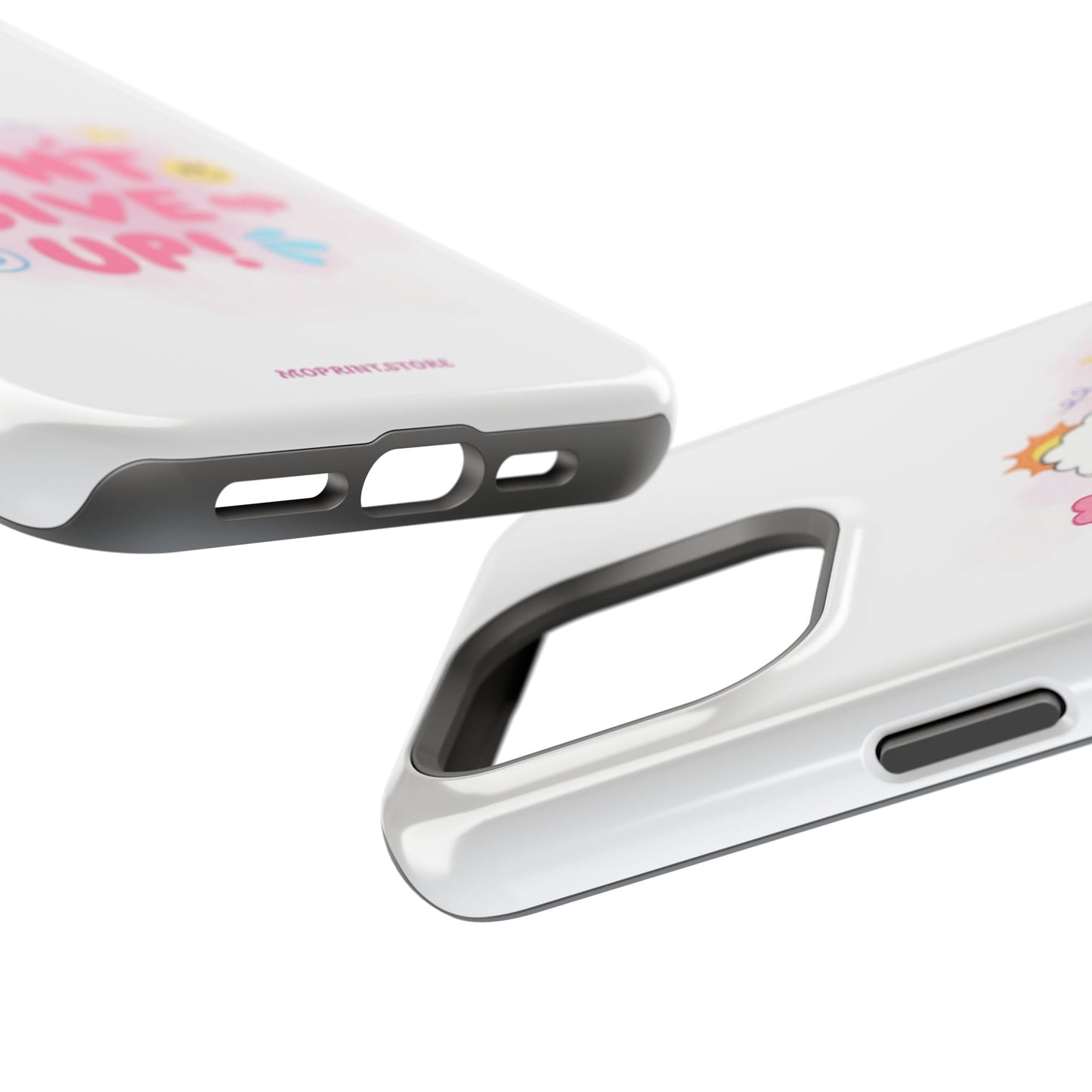Inspirational Phone Case - "Don't Give Up!" Impact-Resistant Design