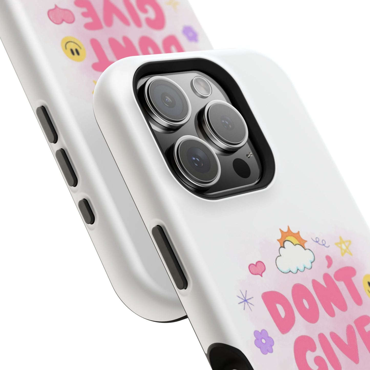Inspirational Phone Case - "Don't Give Up!" Impact-Resistant Design