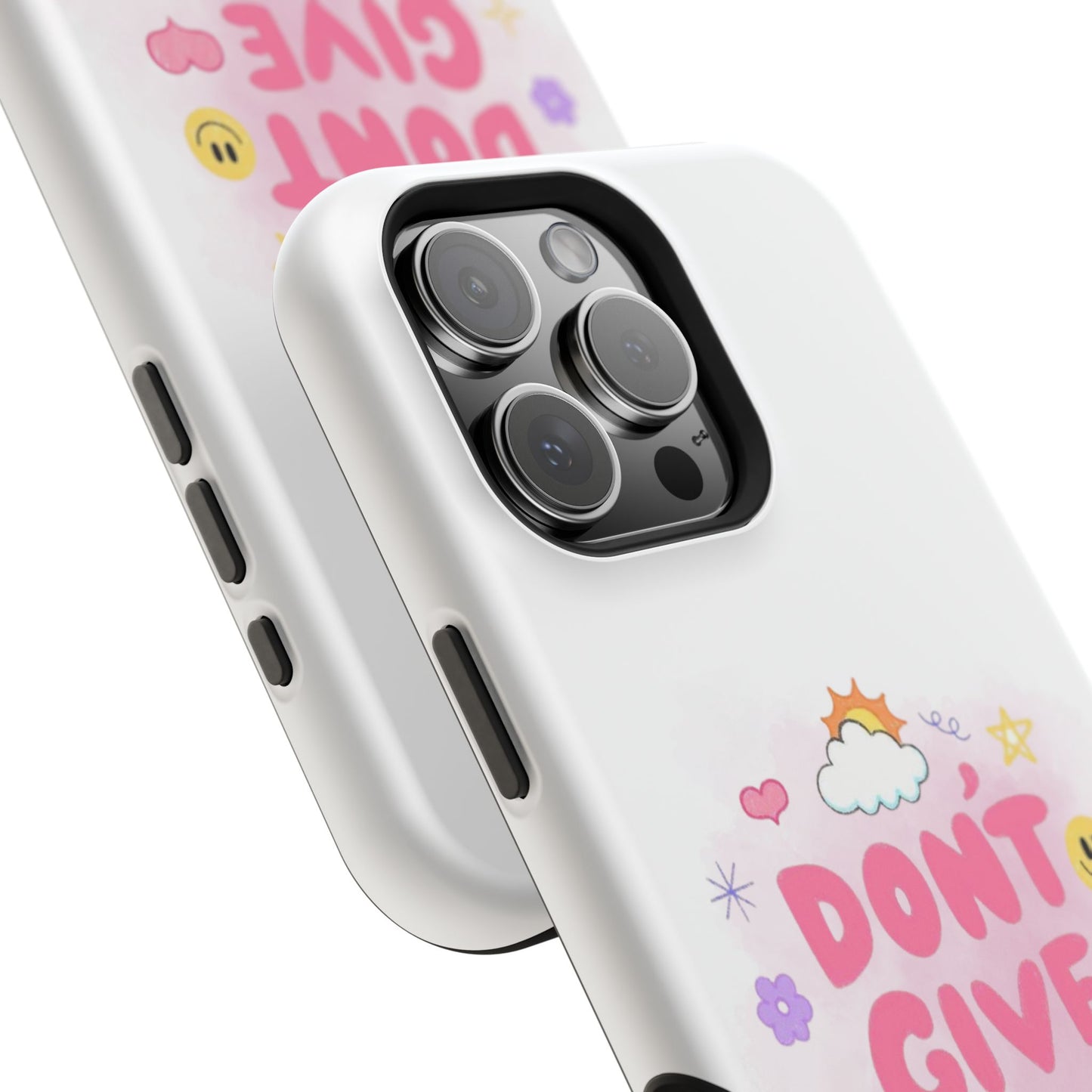 Inspirational Phone Case - "Don't Give Up!" Impact-Resistant Design
