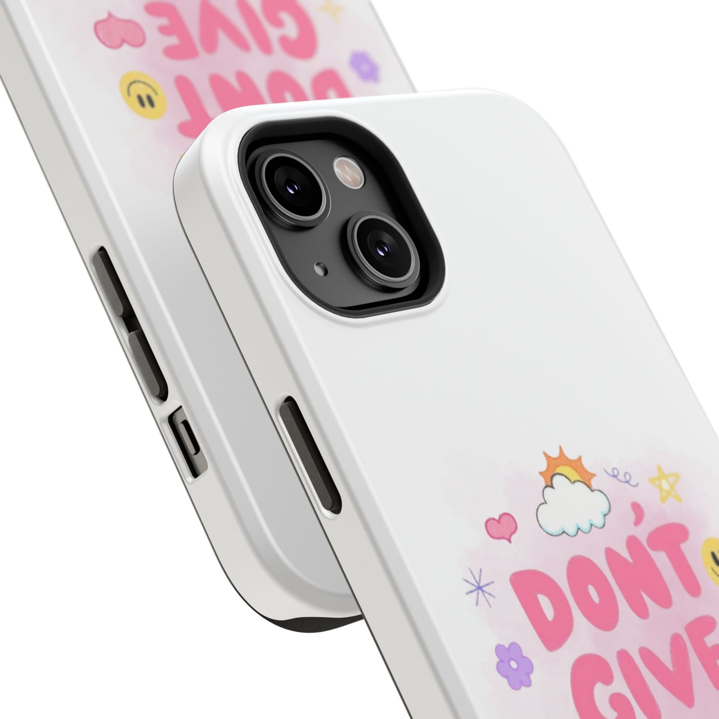 Inspirational Phone Case - "Don't Give Up!" Impact-Resistant Design