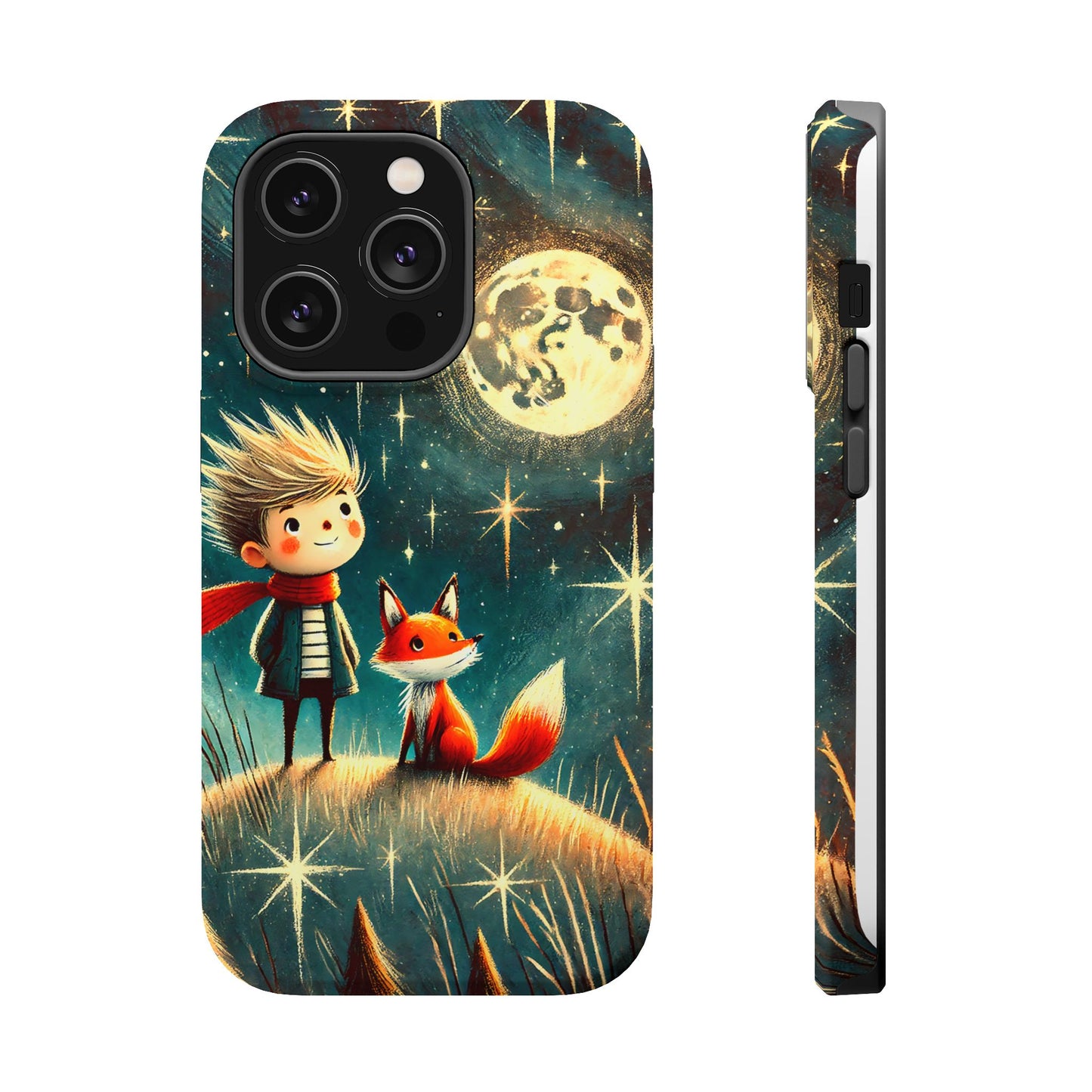 Whimsical Space Adventure Magnetic Phone Case - Kid-Friendly Design