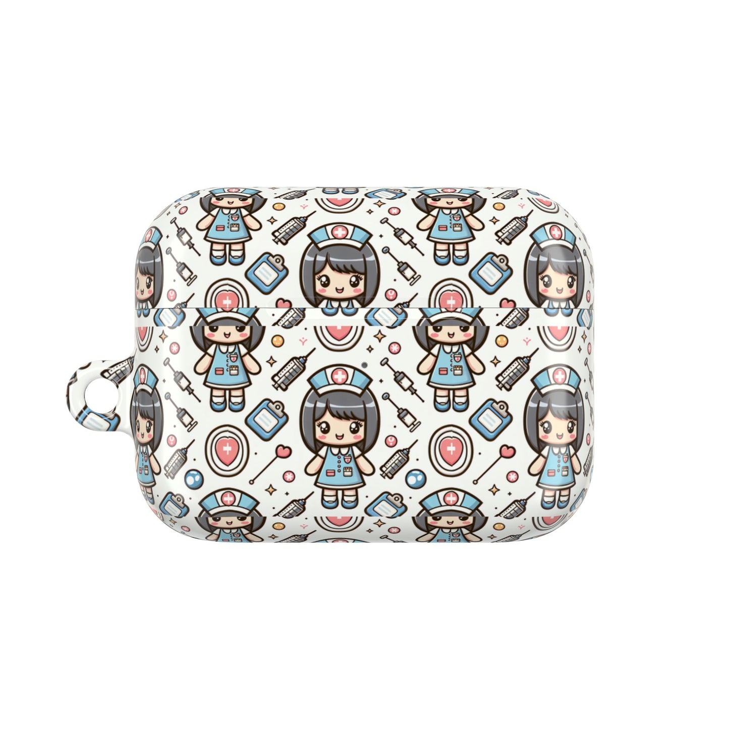Cute Nurse Theme AirPod Case, Nurse AirPod Cover, Kawaii AirPods Accessory, Gift for Healthcare Workers, Medical Student AirPods Case