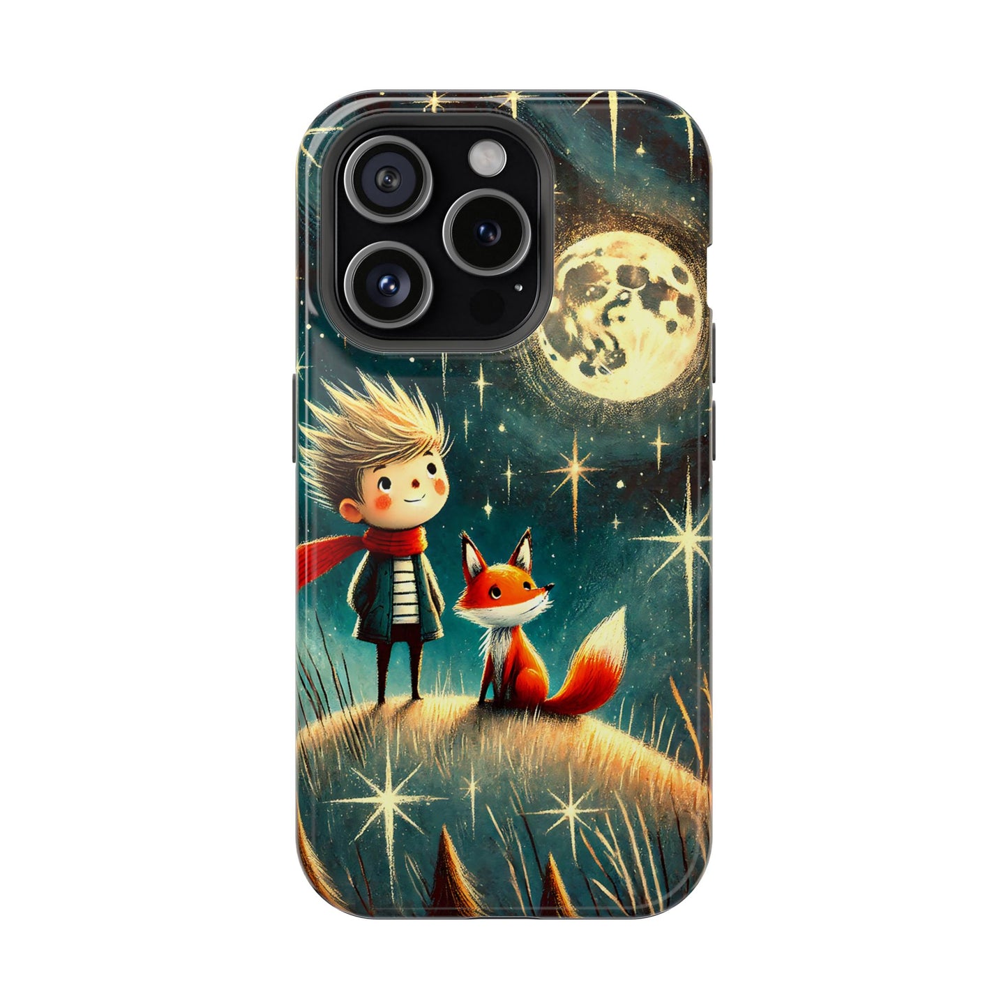 Whimsical Space Adventure Magnetic Phone Case - Kid-Friendly Design