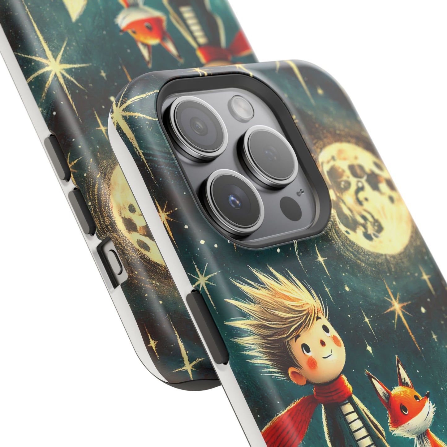 Whimsical Space Adventure Magnetic Phone Case - Kid-Friendly Design