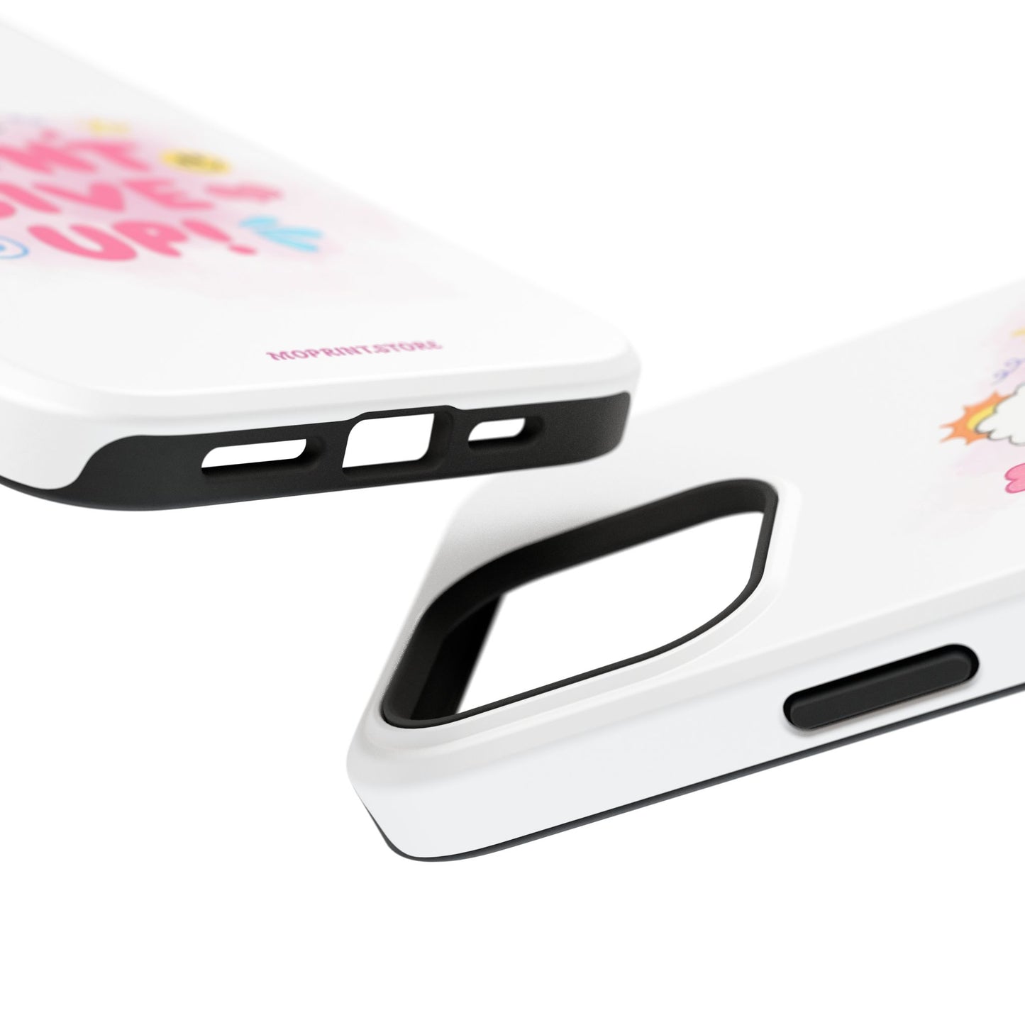 Inspirational Phone Case - "Don't Give Up!" Impact-Resistant Design