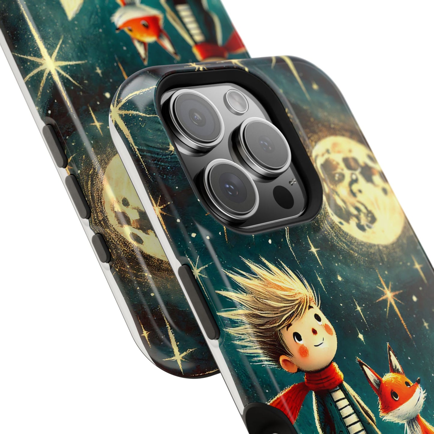 Whimsical Space Adventure Magnetic Phone Case - Kid-Friendly Design