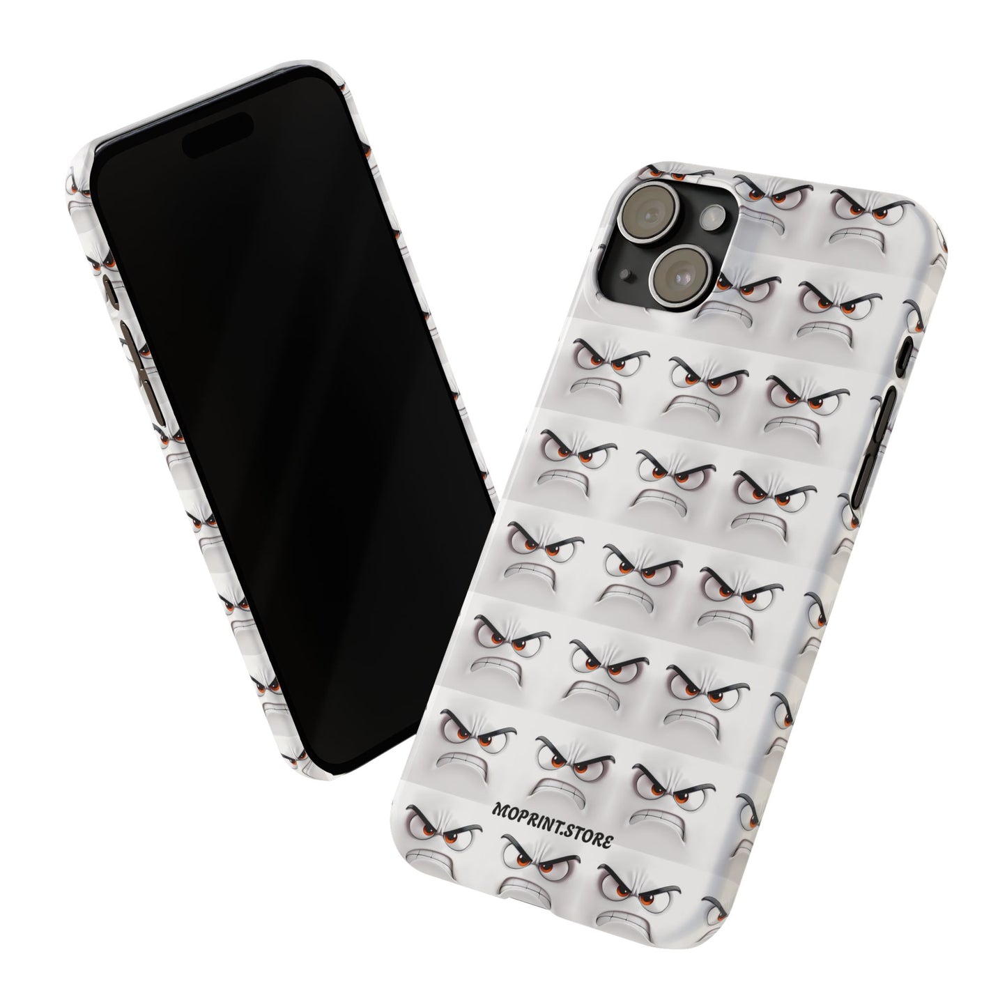 Expressive Slim Phone Case – Angry Face Design for Bold Personalities