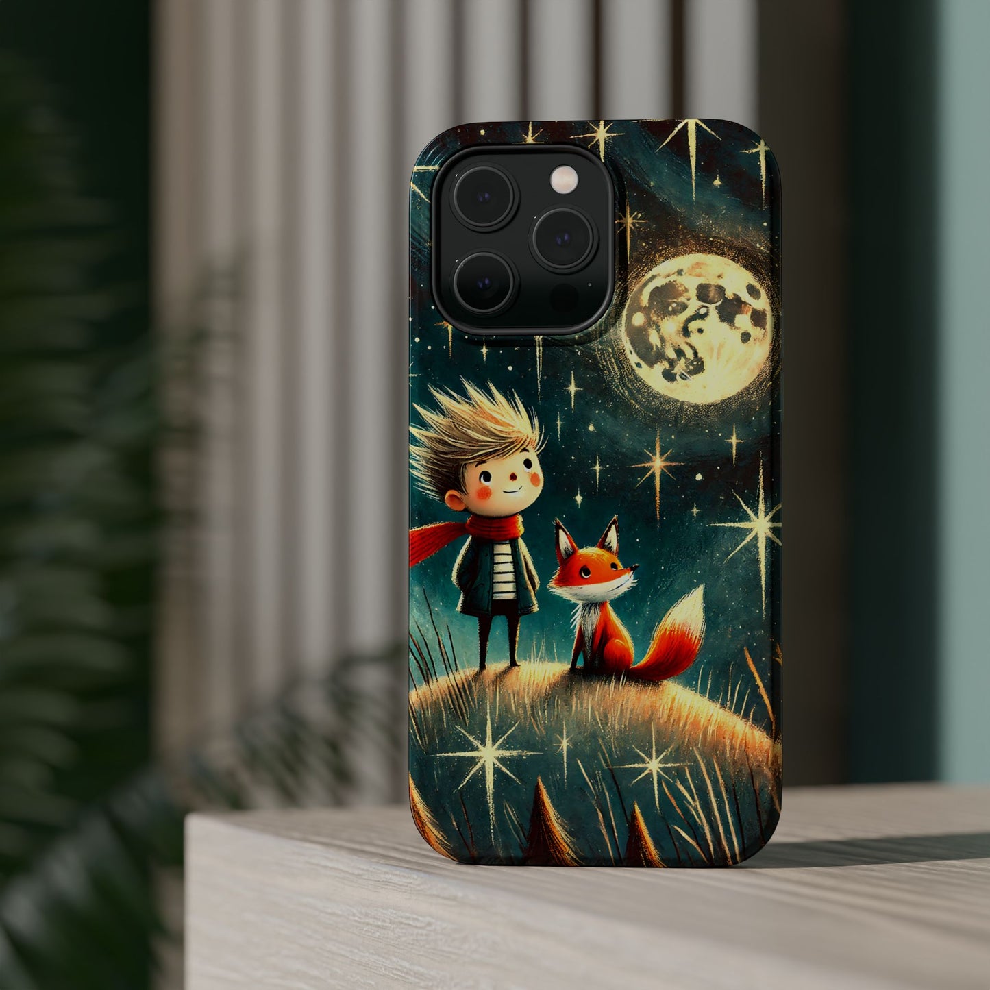 Whimsical Space Adventure Magnetic Phone Case - Kid-Friendly Design