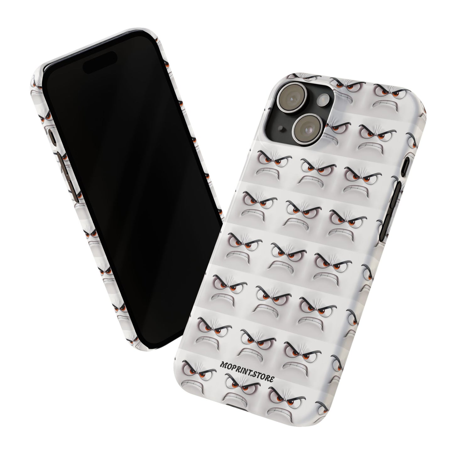 Expressive Slim Phone Case – Angry Face Design for Bold Personalities