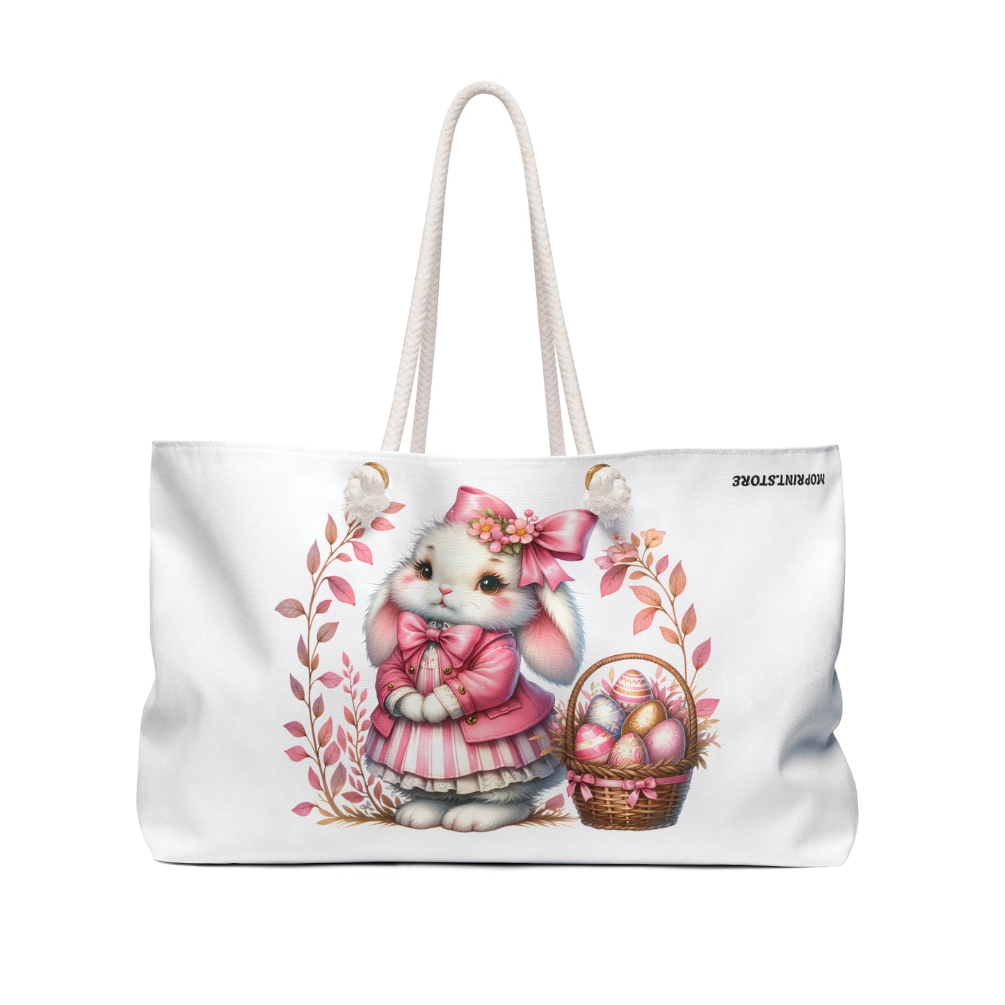 Adorable Easter Bunny Weekender Bag - Perfect for Spring Getaways!