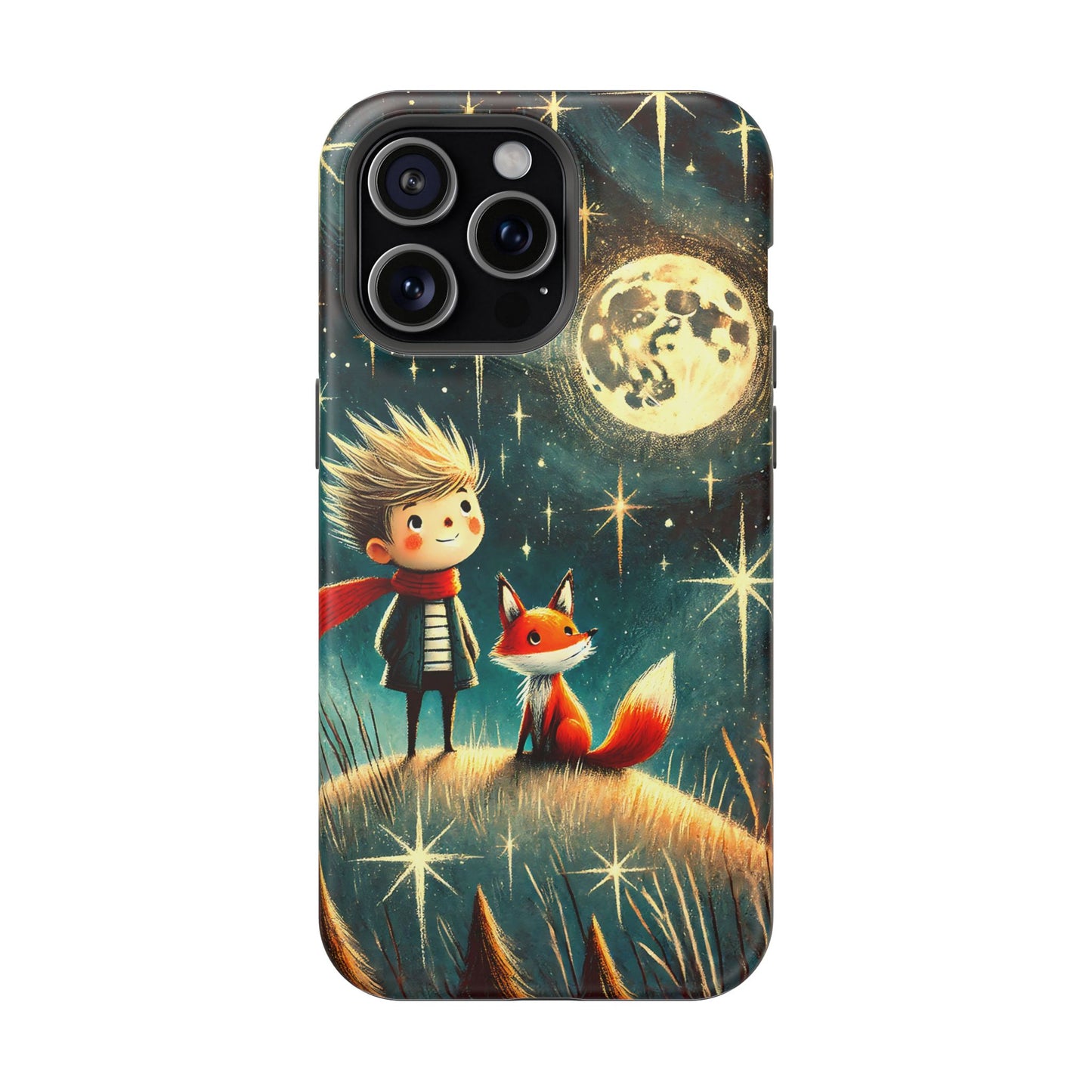 Whimsical Space Adventure Magnetic Phone Case - Kid-Friendly Design