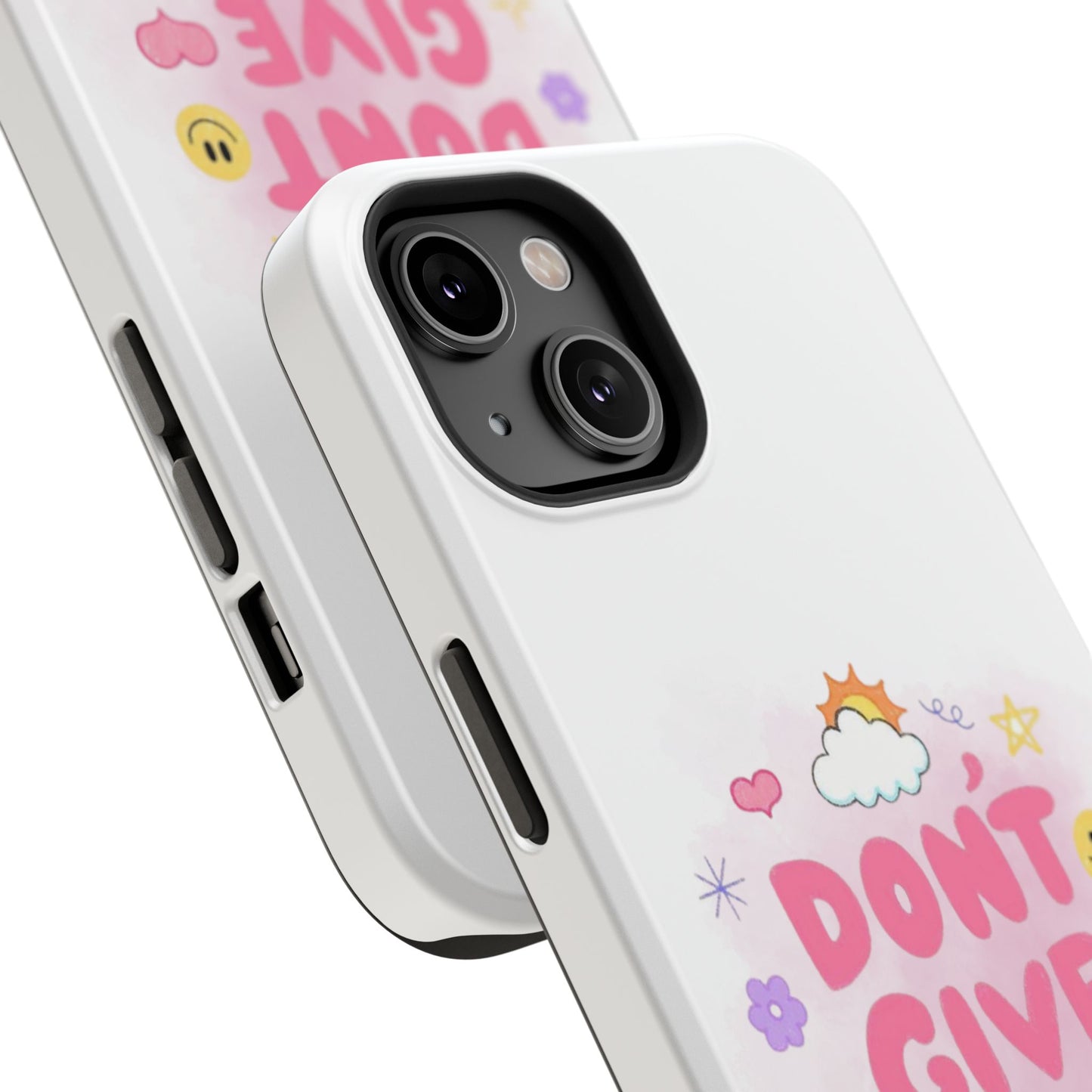 Inspirational Phone Case - "Don't Give Up!" Impact-Resistant Design