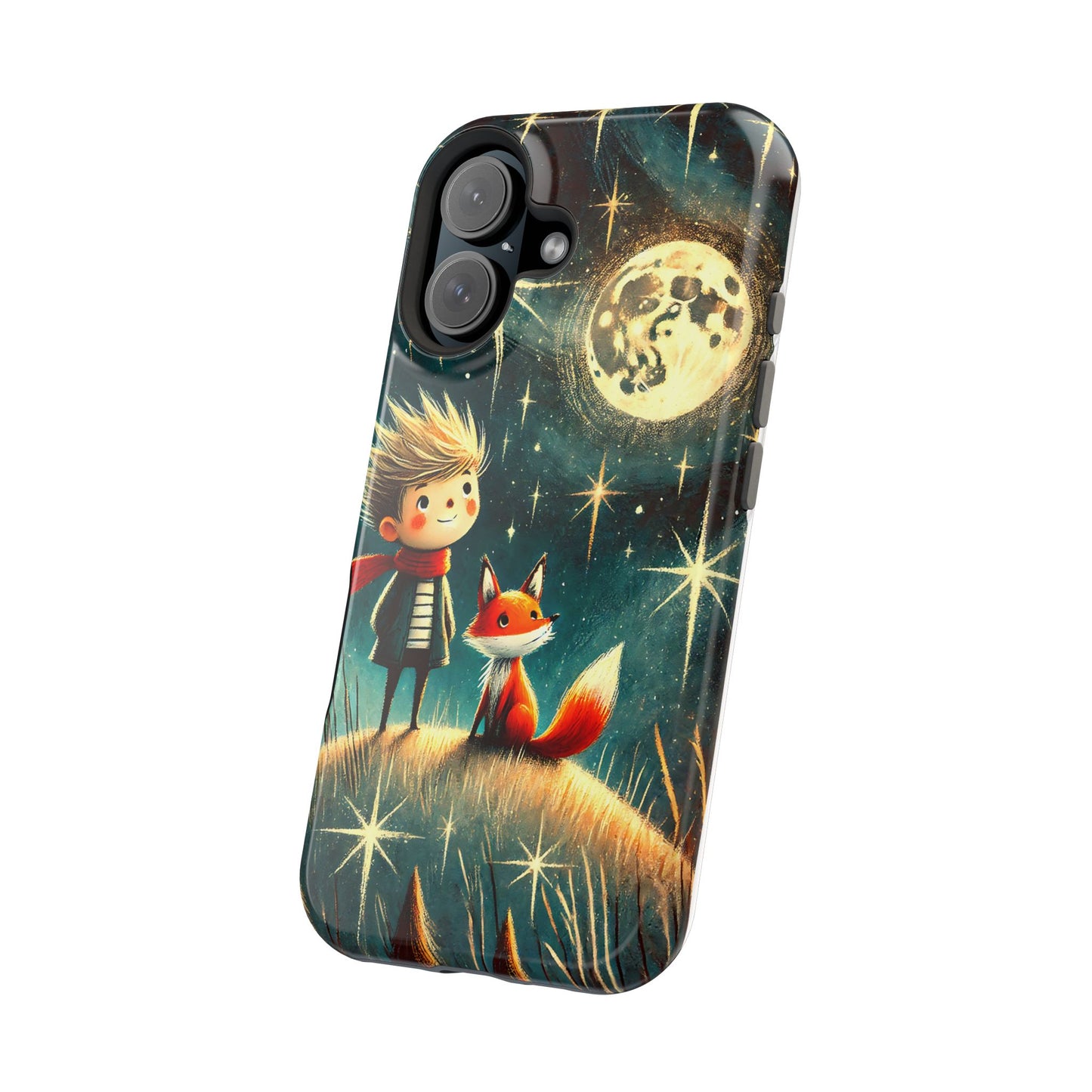 Whimsical Space Adventure Magnetic Phone Case - Kid-Friendly Design