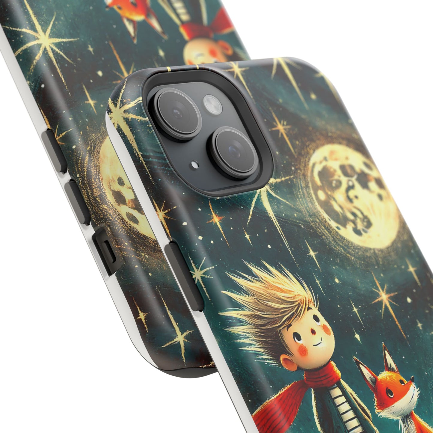 Whimsical Space Adventure Magnetic Phone Case - Kid-Friendly Design