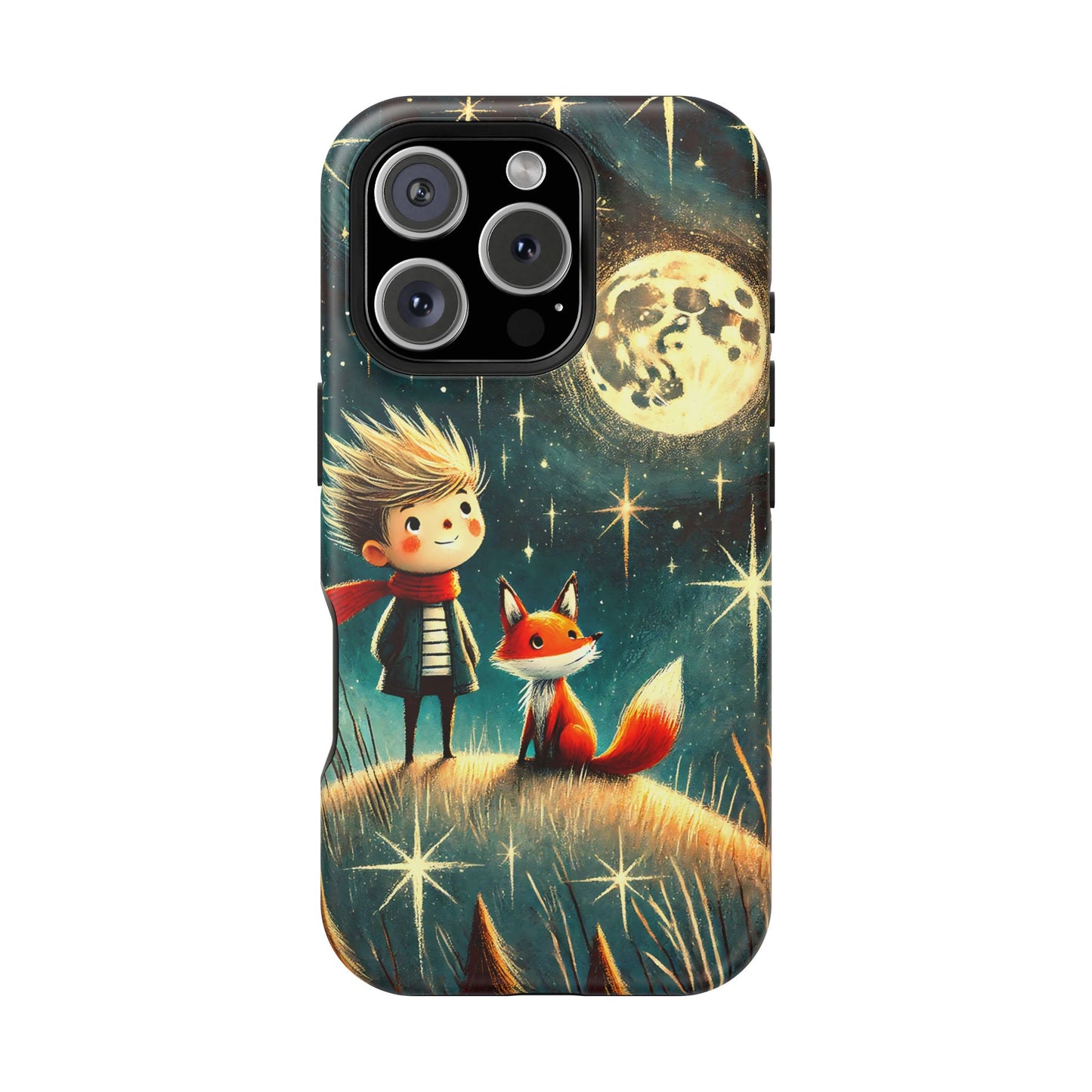 Whimsical Space Adventure Magnetic Phone Case - Kid-Friendly Design