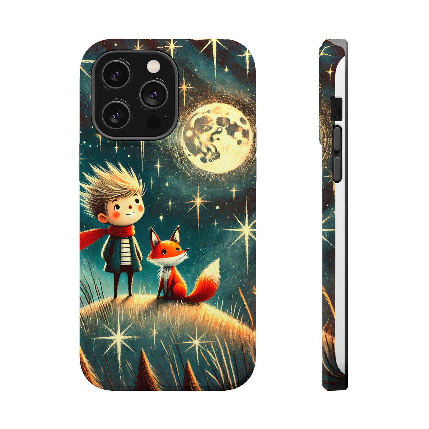 Whimsical Space Adventure Magnetic Phone Case - Kid-Friendly Design