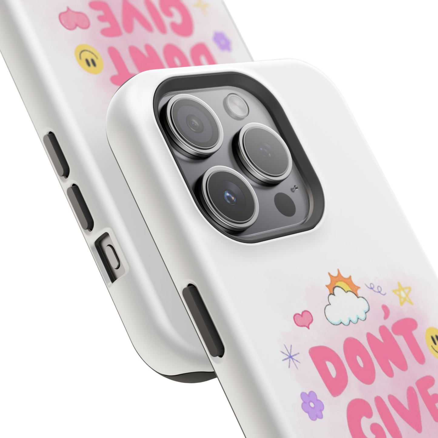 Inspirational Phone Case - "Don't Give Up!" Impact-Resistant Design