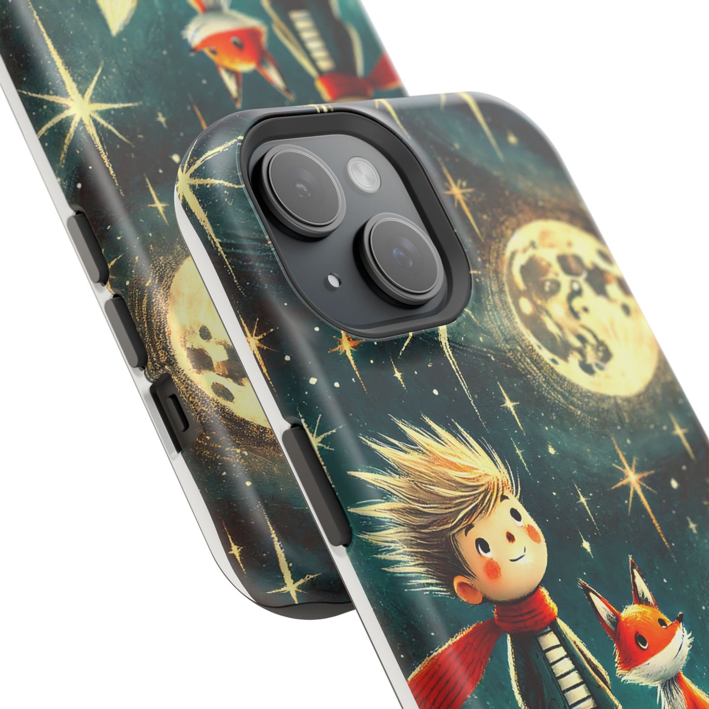 Whimsical Space Adventure Magnetic Phone Case - Kid-Friendly Design
