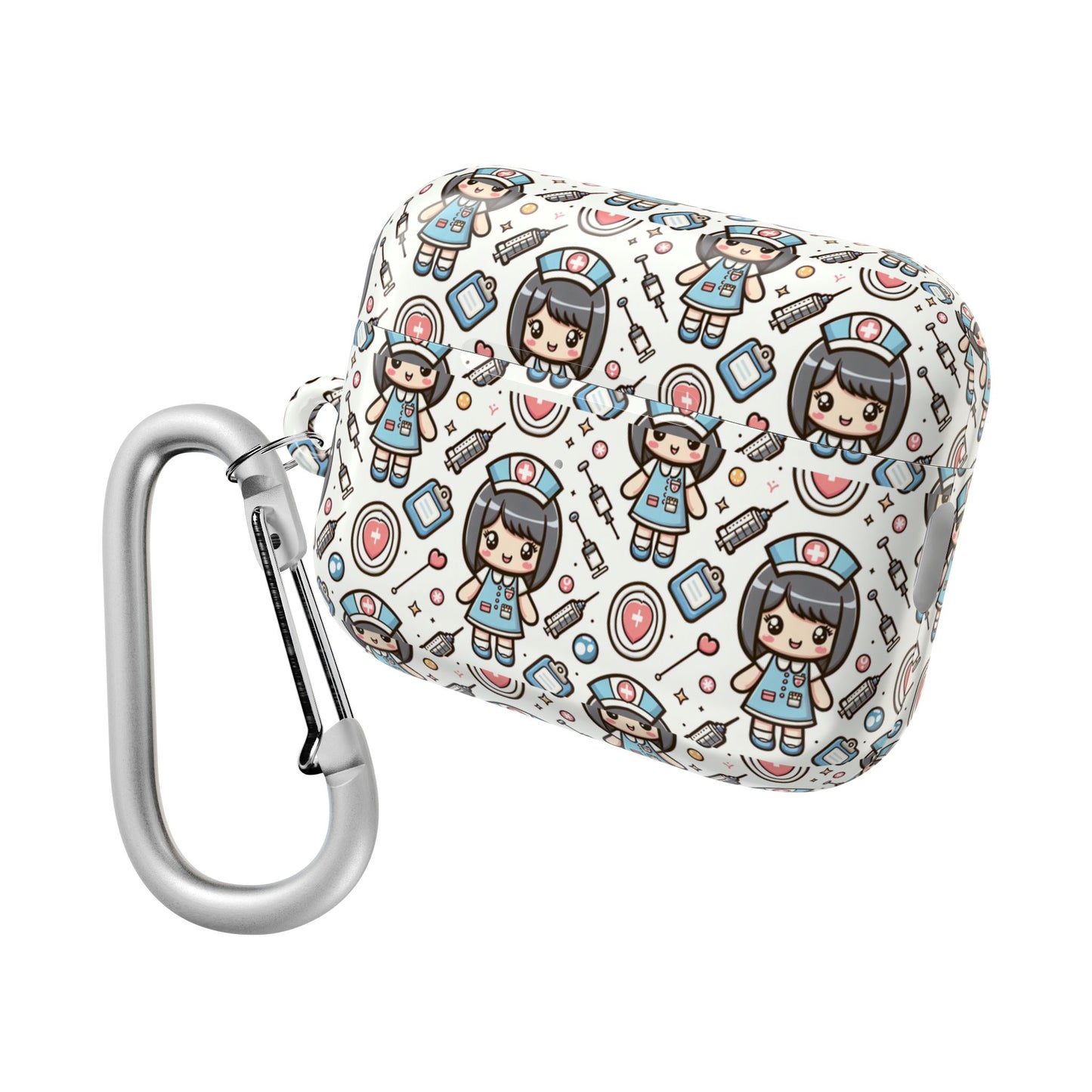 Cute Nurse Theme AirPod Case, Nurse AirPod Cover, Kawaii AirPods Accessory, Gift for Healthcare Workers, Medical Student AirPods Case