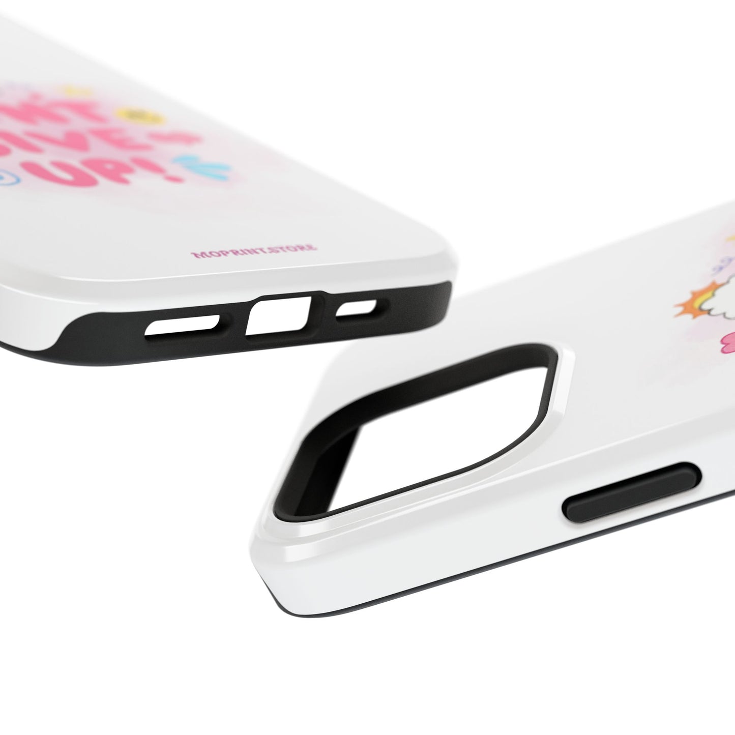 Inspirational Phone Case - "Don't Give Up!" Impact-Resistant Design