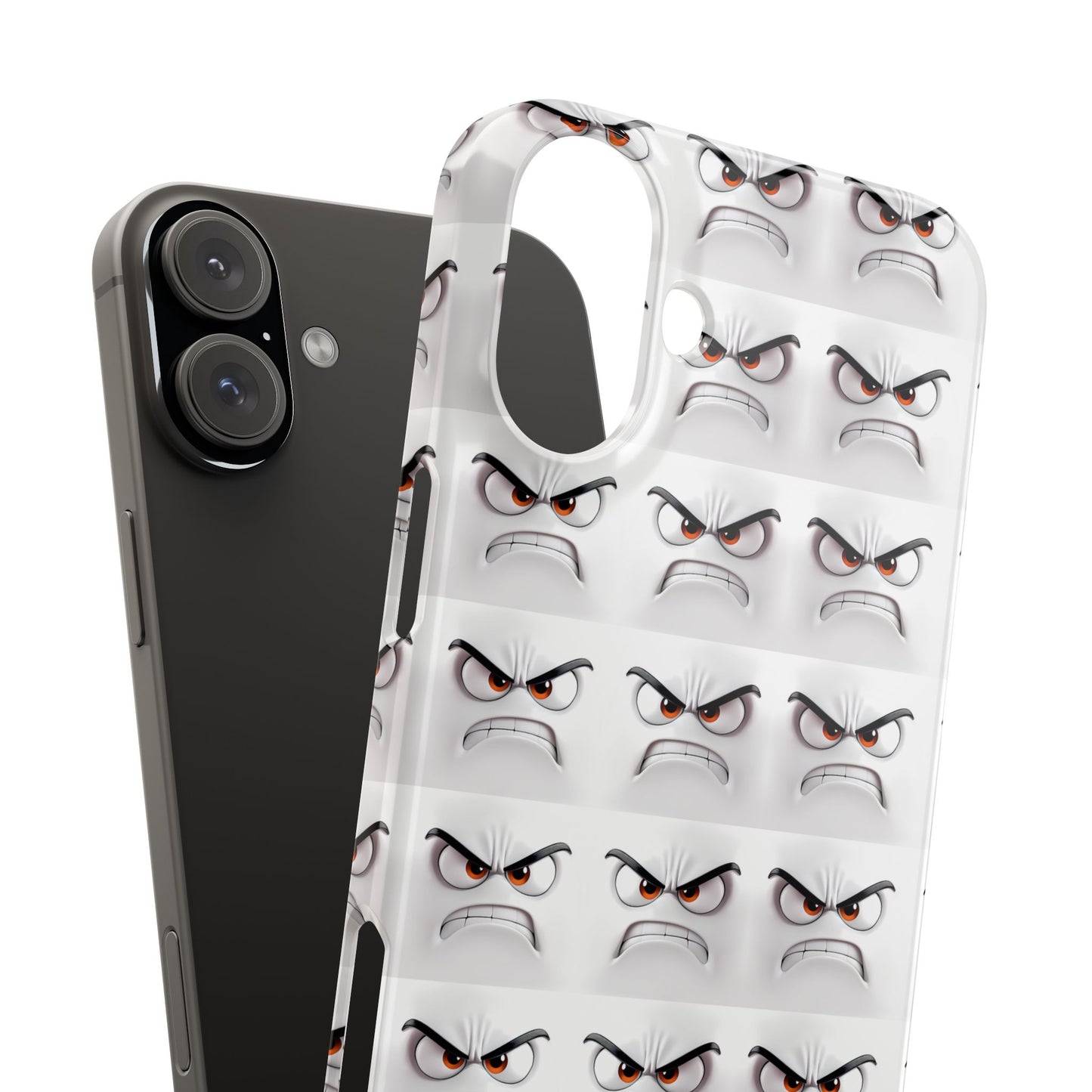 Expressive Slim Phone Case – Angry Face Design for Bold Personalities