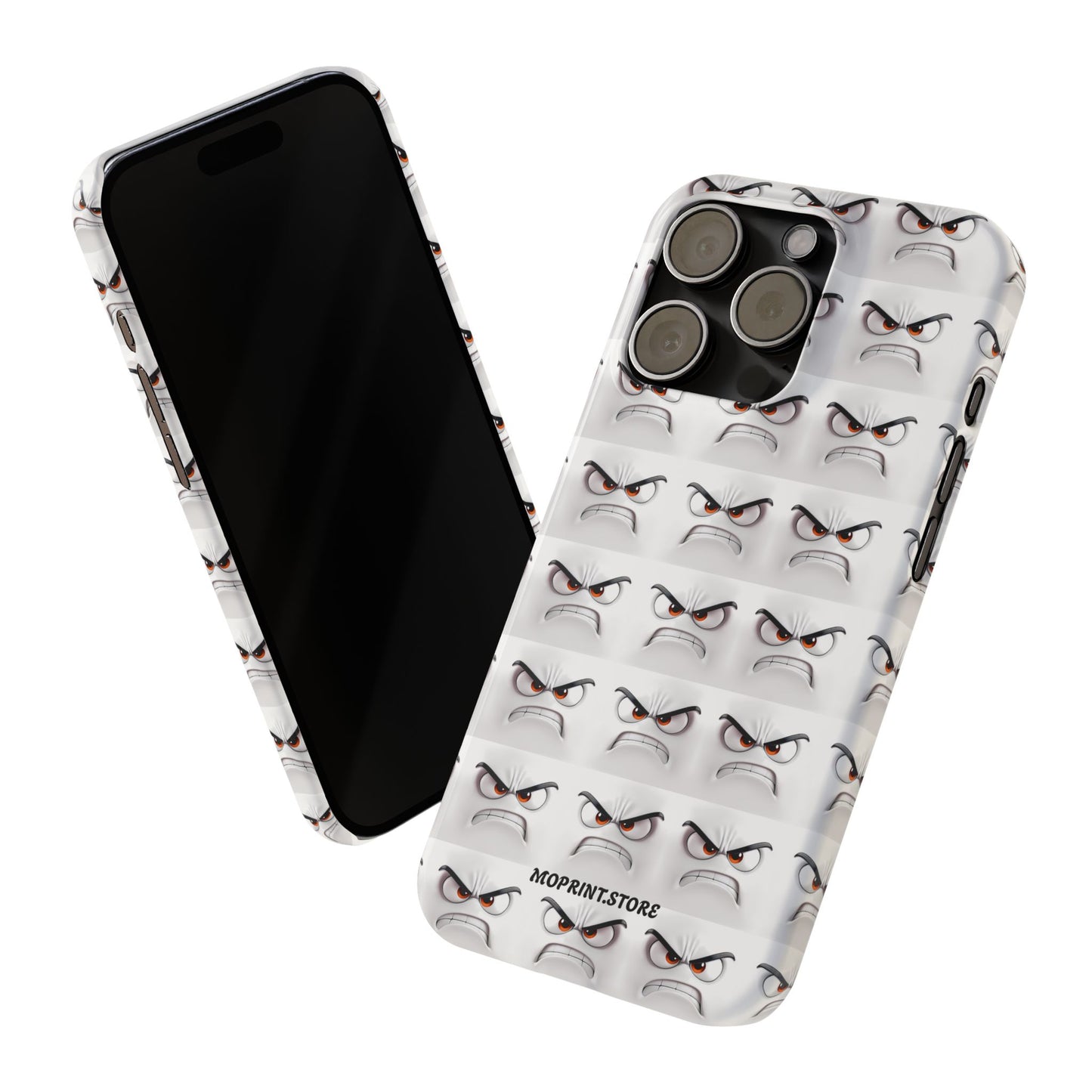 Expressive Slim Phone Case – Angry Face Design for Bold Personalities