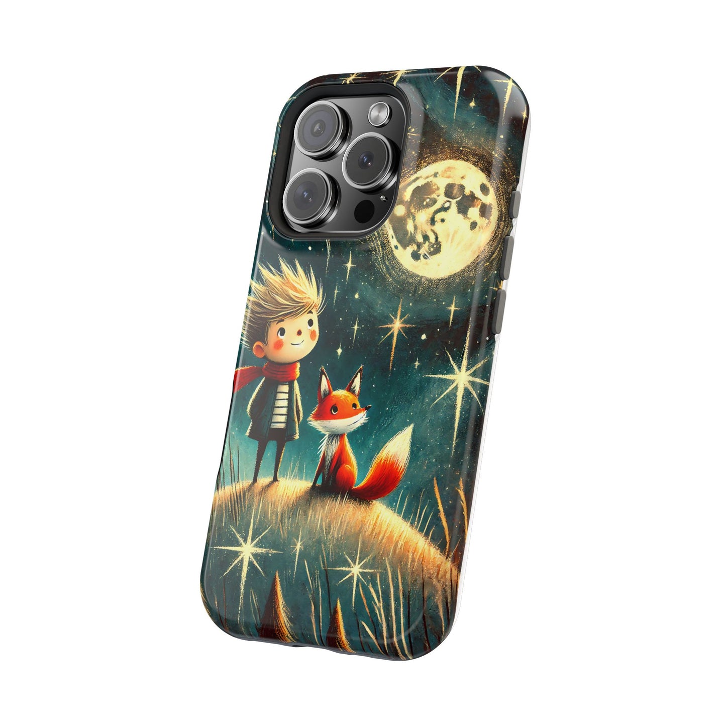 Whimsical Space Adventure Magnetic Phone Case - Kid-Friendly Design