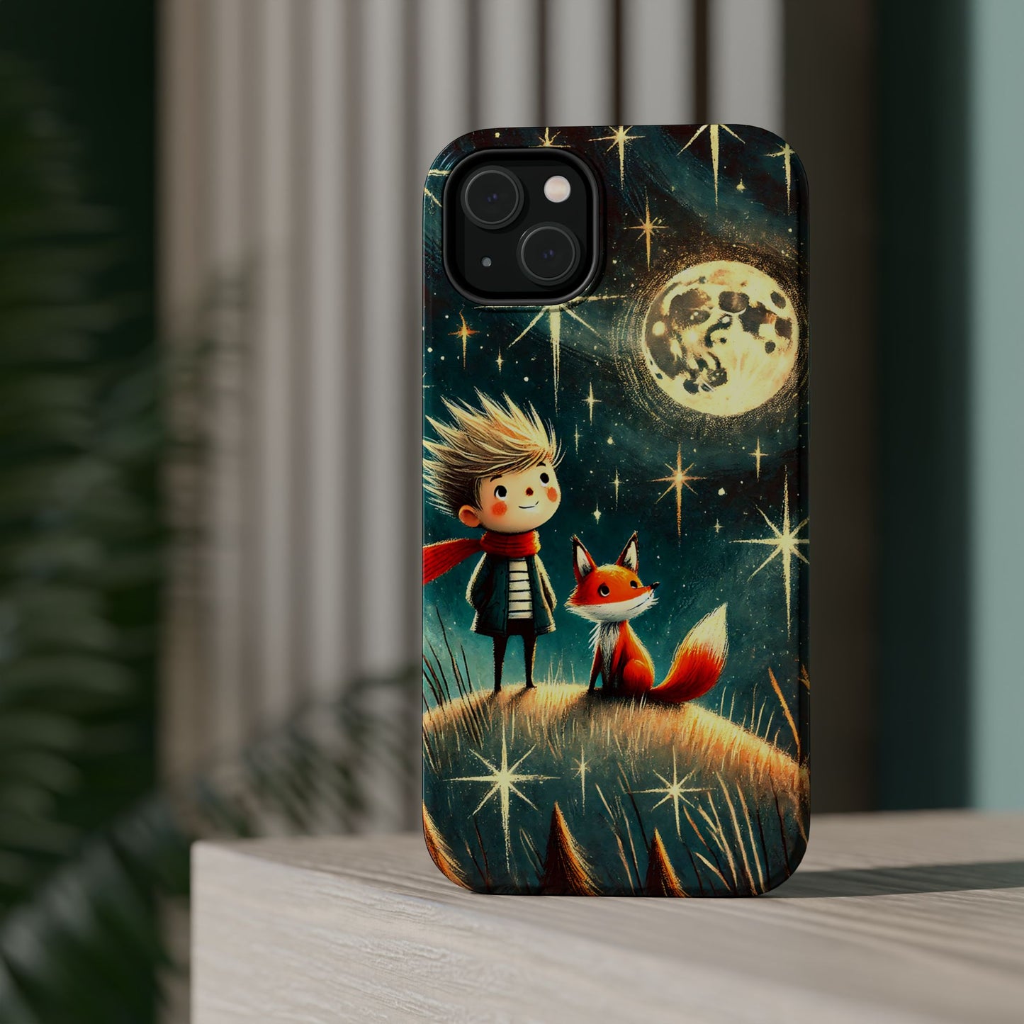 Whimsical Space Adventure Magnetic Phone Case - Kid-Friendly Design