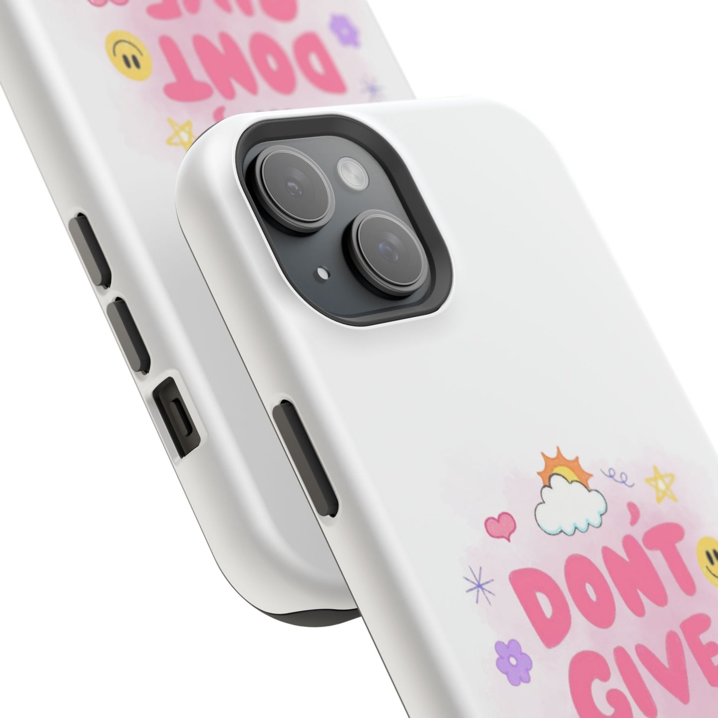 Inspirational Phone Case - "Don't Give Up!" Impact-Resistant Design