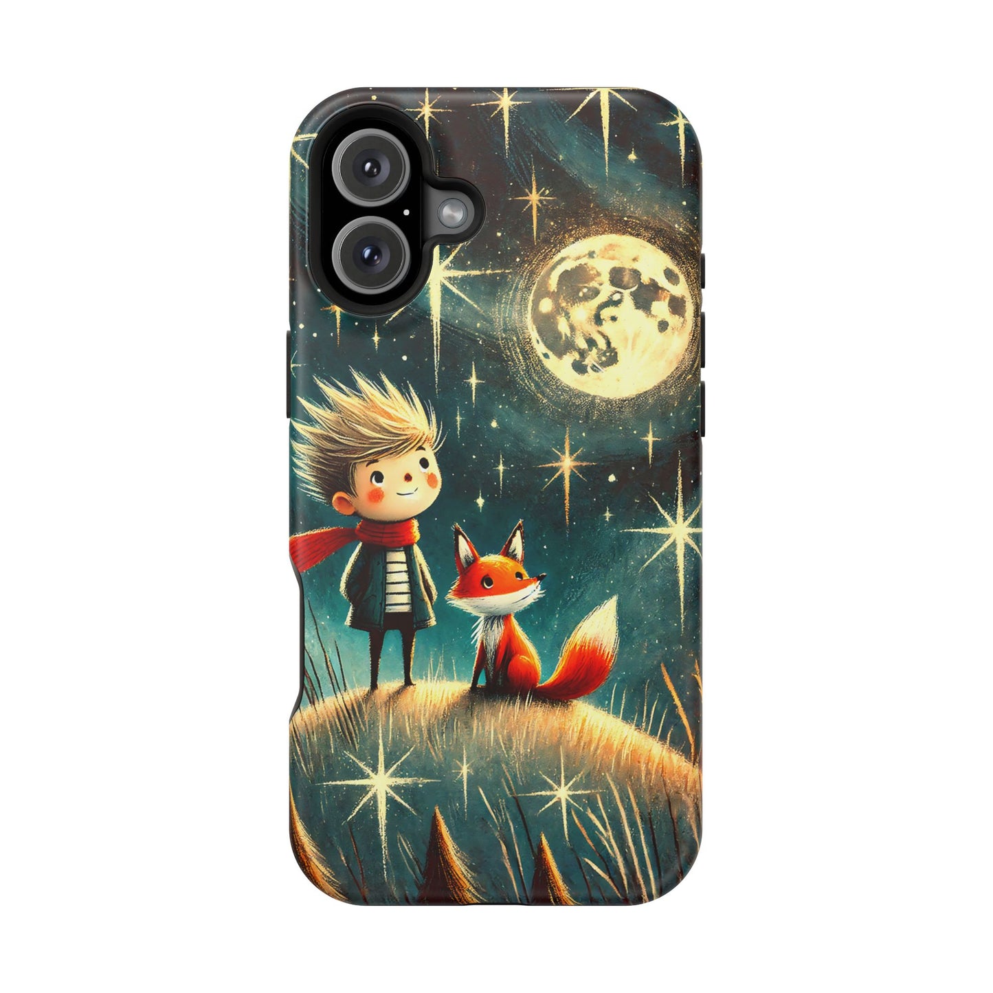 Whimsical Space Adventure Magnetic Phone Case - Kid-Friendly Design