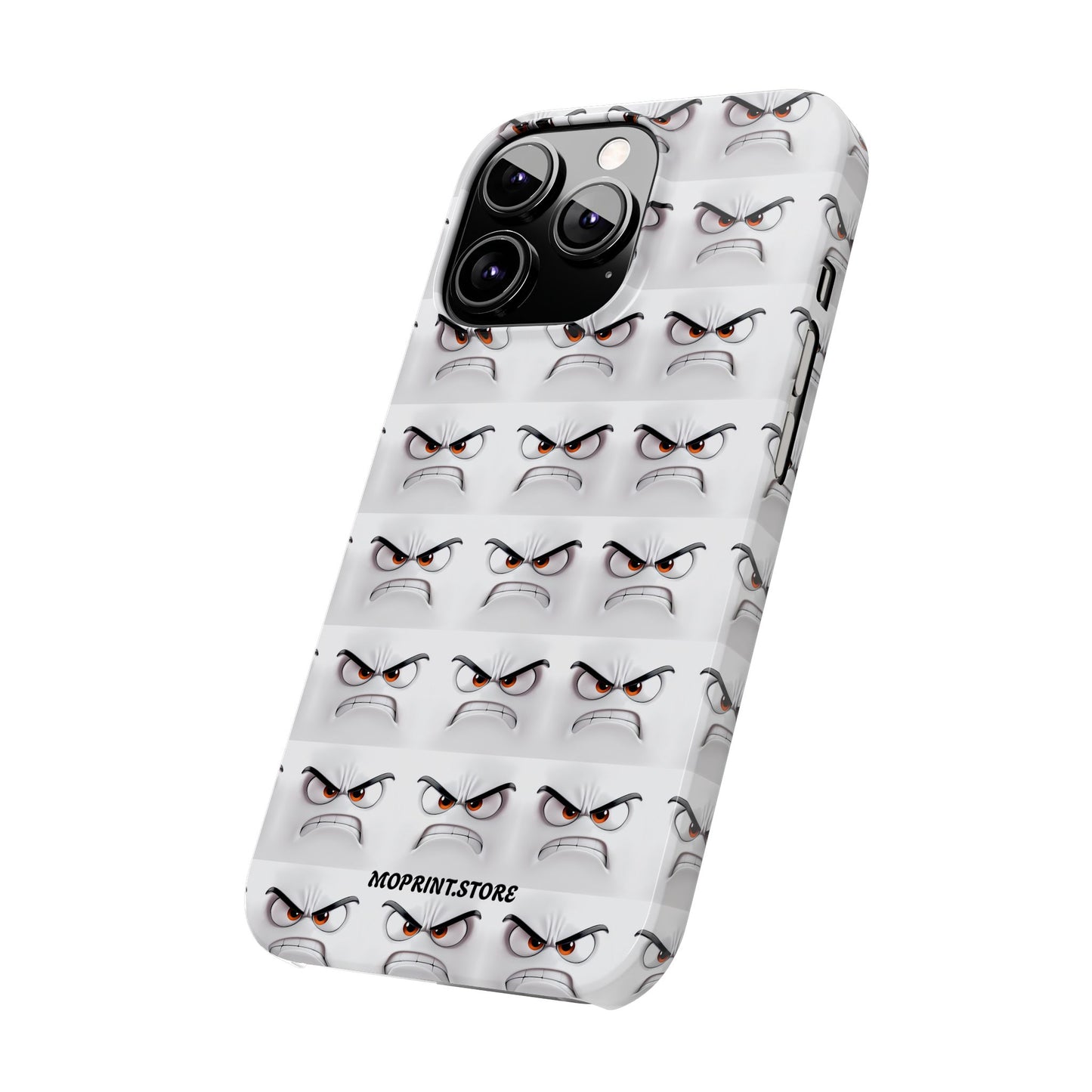 Expressive Slim Phone Case – Angry Face Design for Bold Personalities
