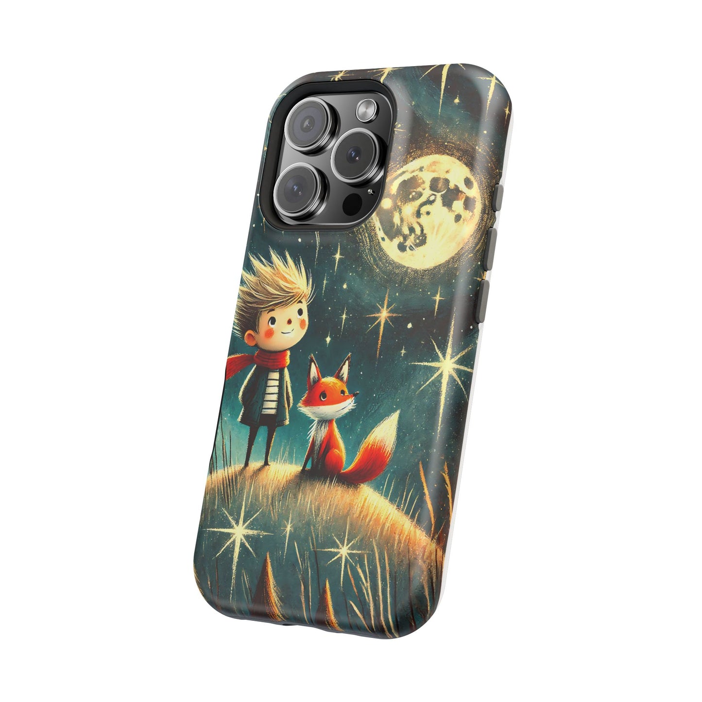 Whimsical Space Adventure Magnetic Phone Case - Kid-Friendly Design