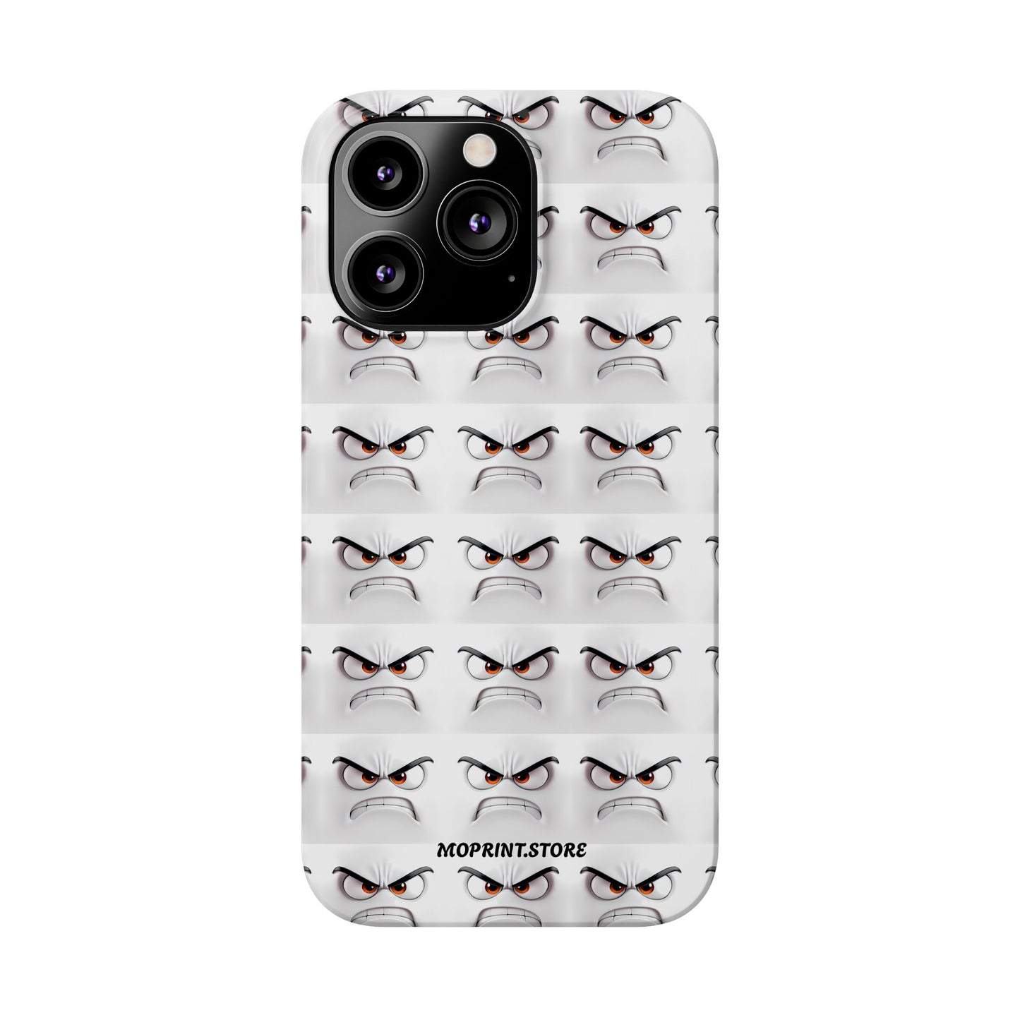Expressive Slim Phone Case – Angry Face Design for Bold Personalities