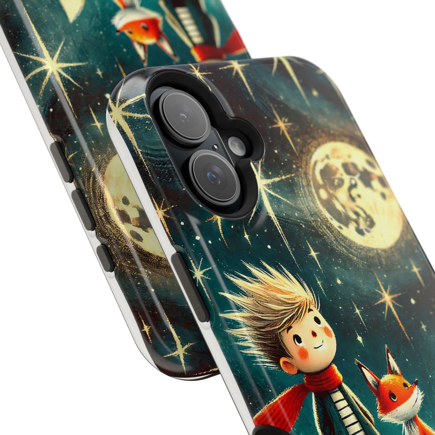 Whimsical Space Adventure Magnetic Phone Case - Kid-Friendly Design