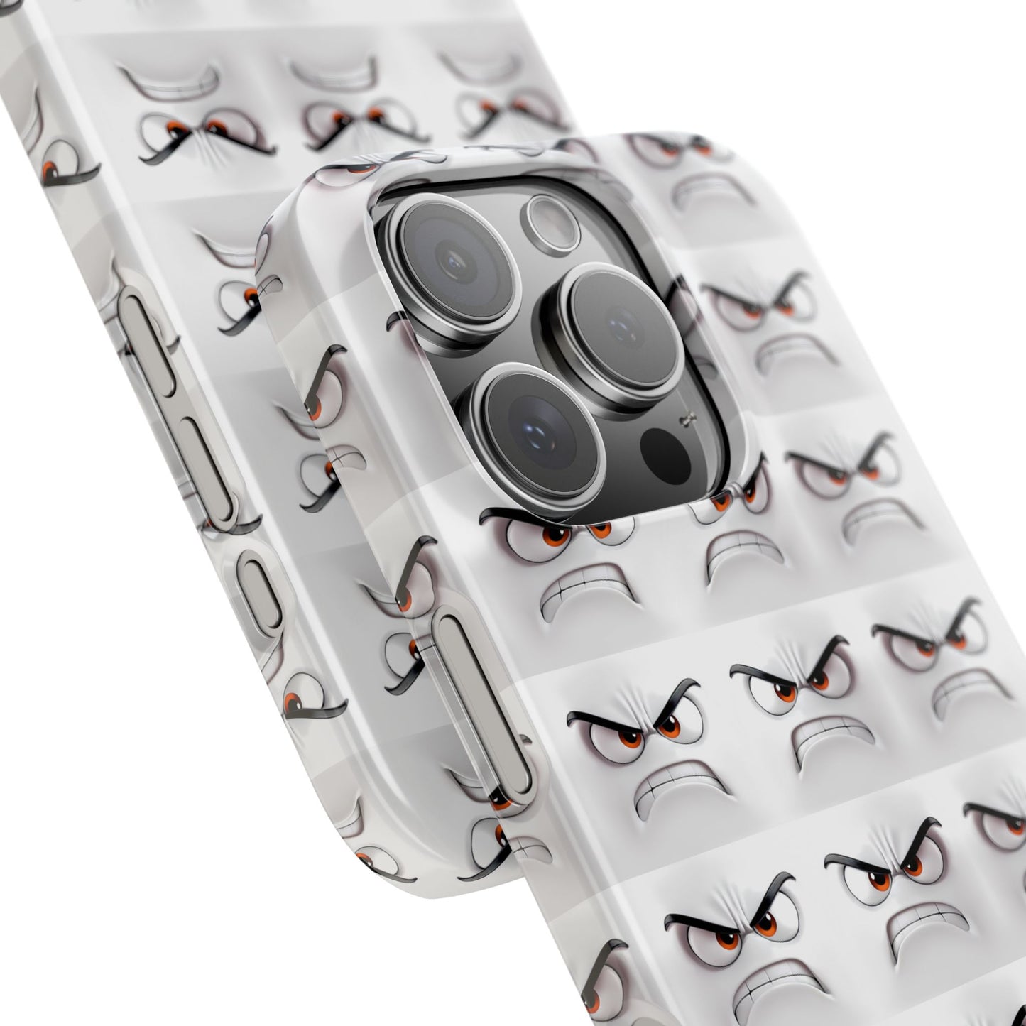 Expressive Slim Phone Case – Angry Face Design for Bold Personalities