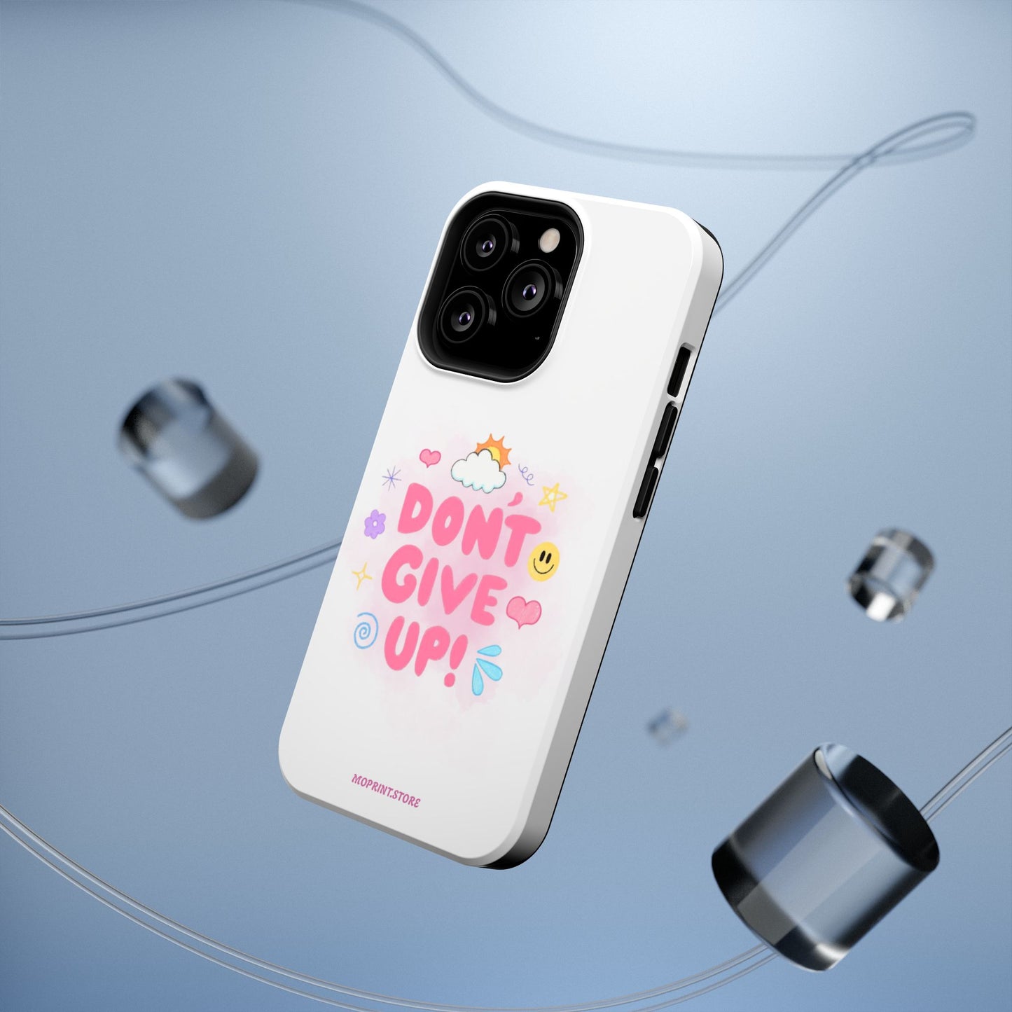 Inspirational Phone Case - "Don't Give Up!" Impact-Resistant Design
