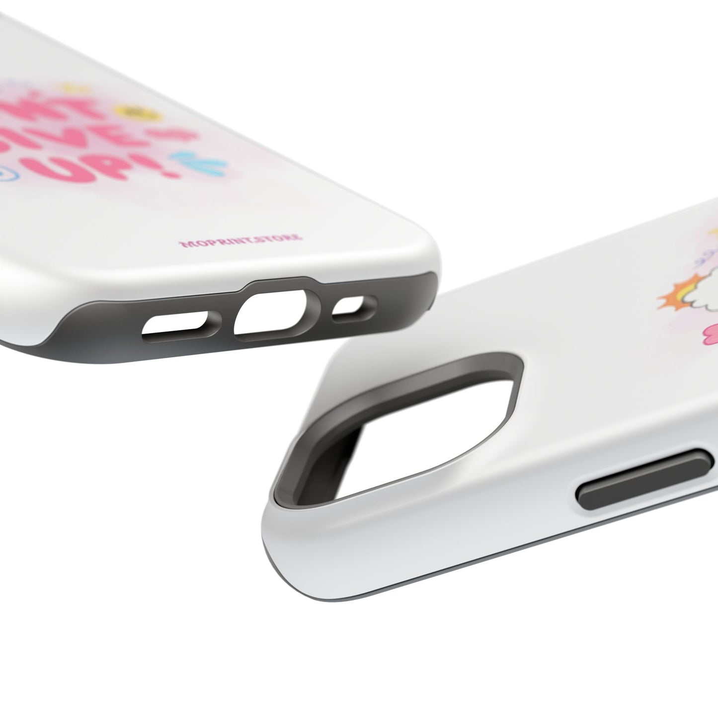 Inspirational Phone Case - "Don't Give Up!" Impact-Resistant Design