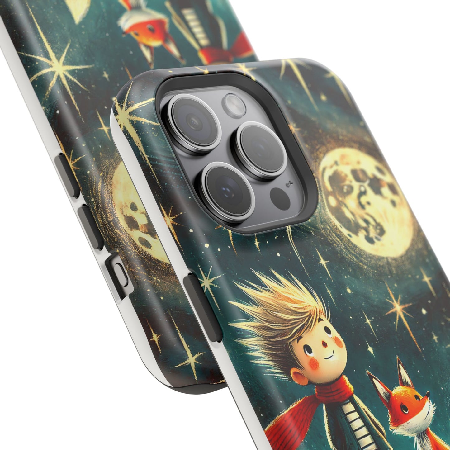 Whimsical Space Adventure Magnetic Phone Case - Kid-Friendly Design