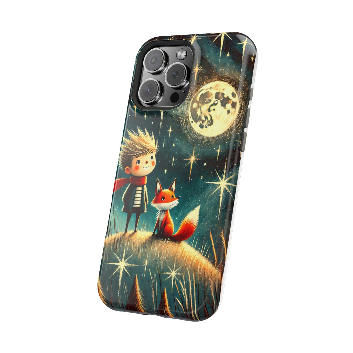 Whimsical Space Adventure Magnetic Phone Case - Kid-Friendly Design