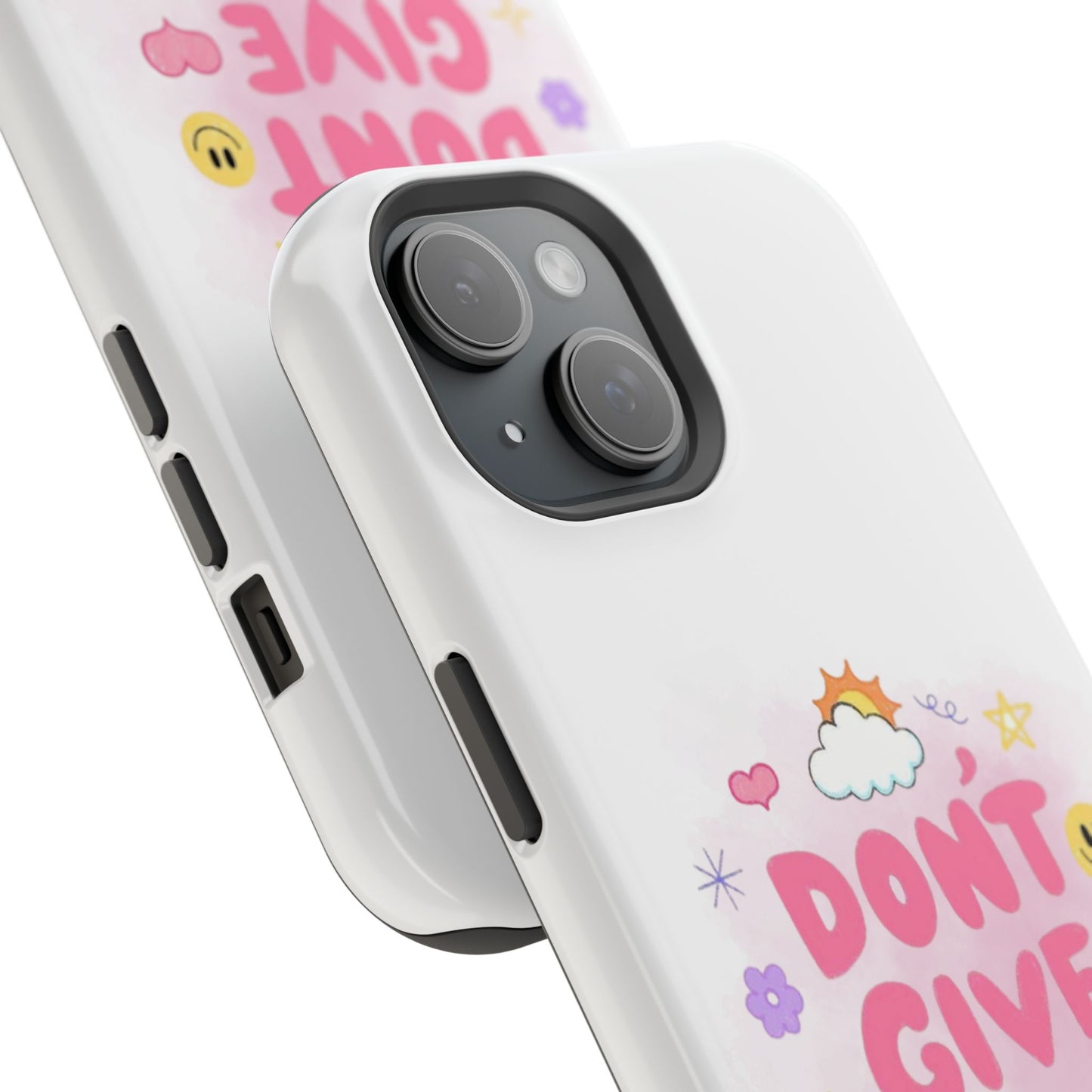 Inspirational Phone Case - "Don't Give Up!" Impact-Resistant Design