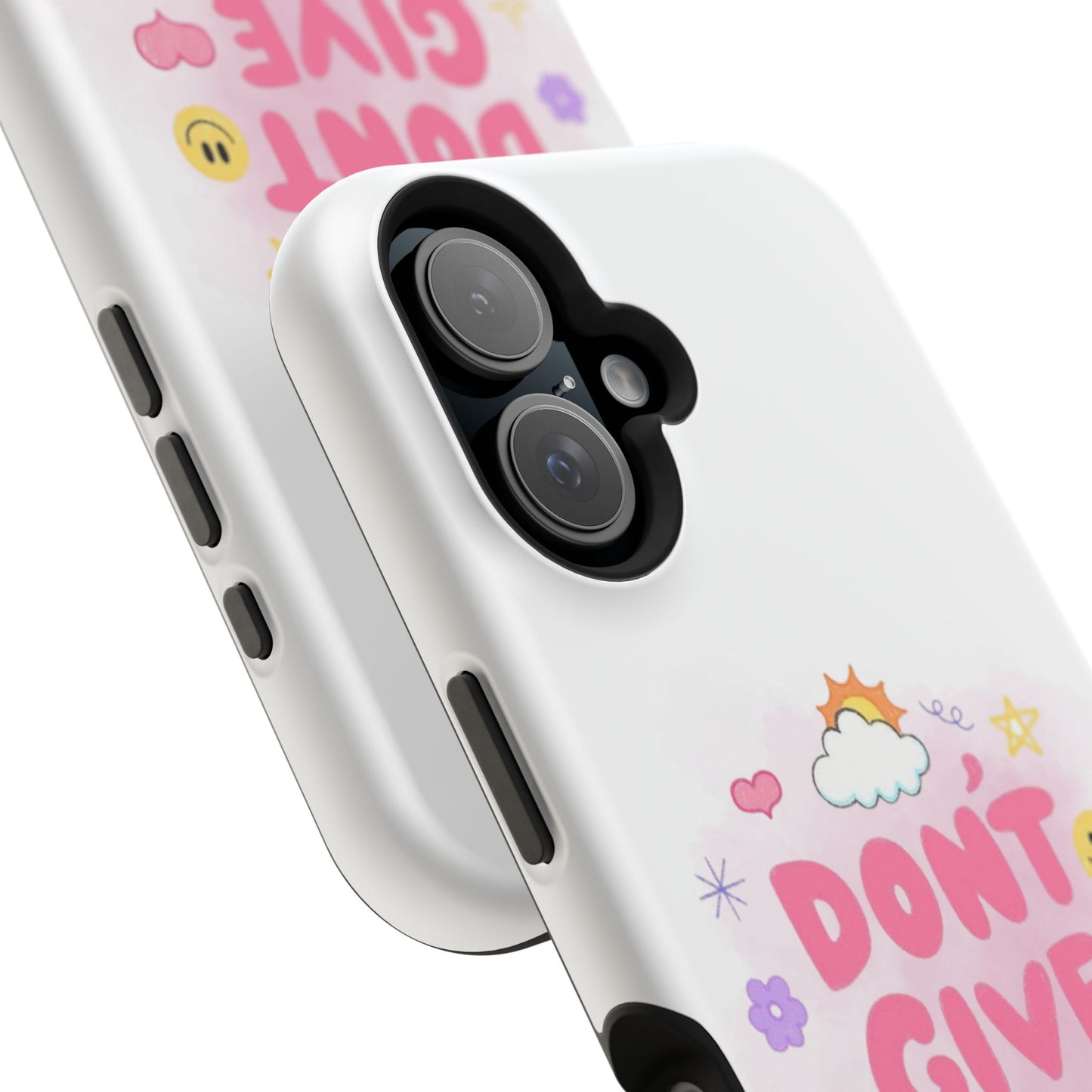 Inspirational Phone Case - "Don't Give Up!" Impact-Resistant Design