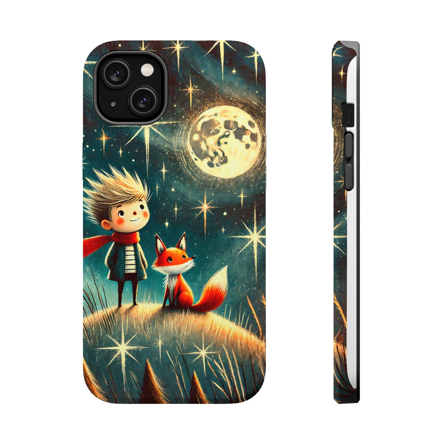 Whimsical Space Adventure Magnetic Phone Case - Kid-Friendly Design
