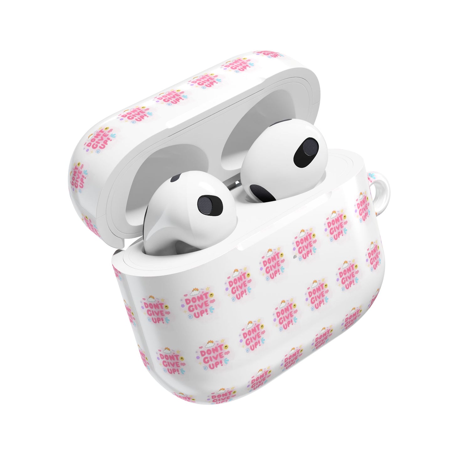 Inspirational AirPod Case - Don't Give Up Design - Cute & Motivational Accessory