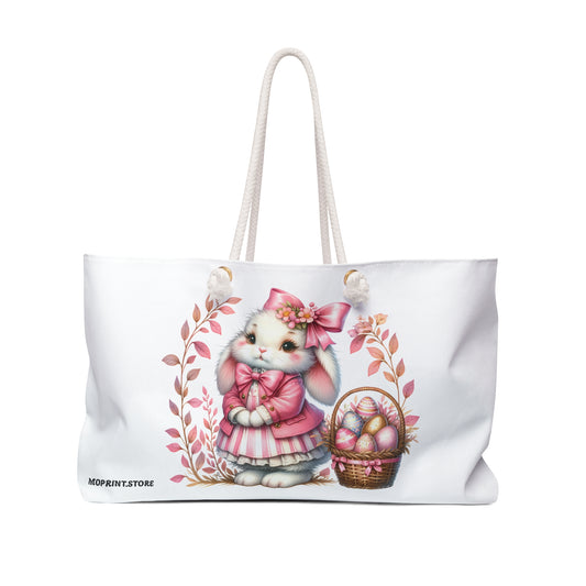 Adorable Easter Bunny Weekender Bag - Perfect for Spring Getaways!
