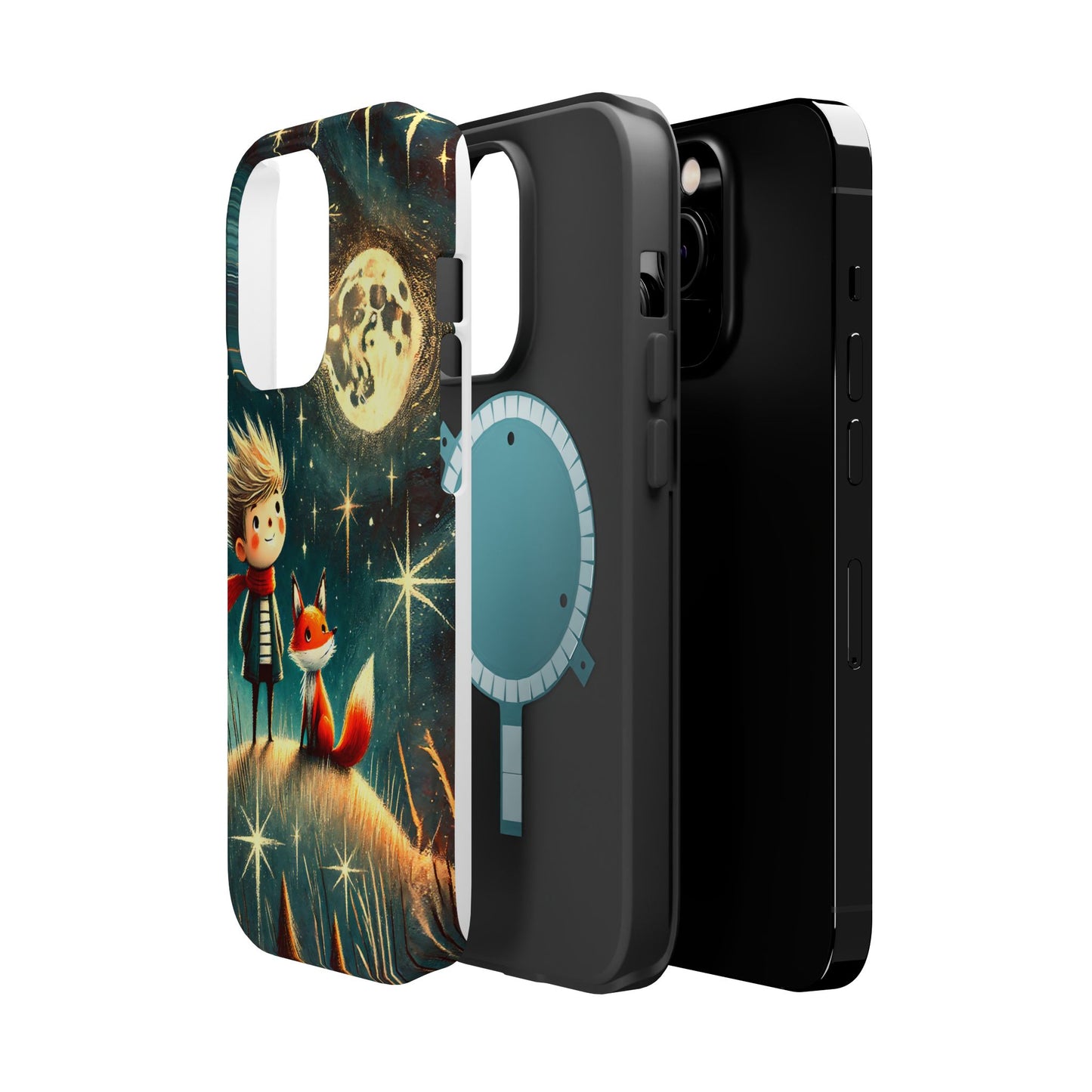 Whimsical Space Adventure Magnetic Phone Case - Kid-Friendly Design