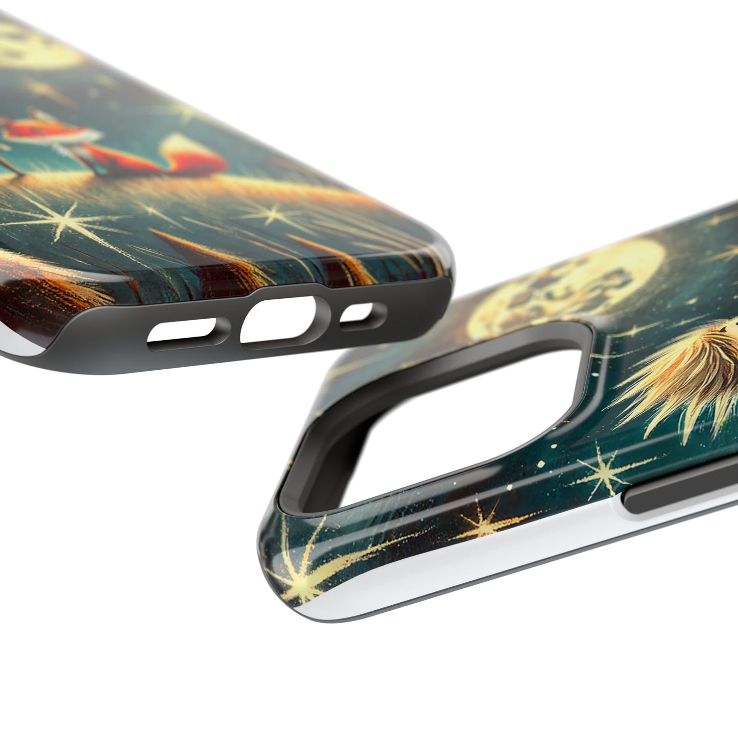 Whimsical Space Adventure Magnetic Phone Case - Kid-Friendly Design